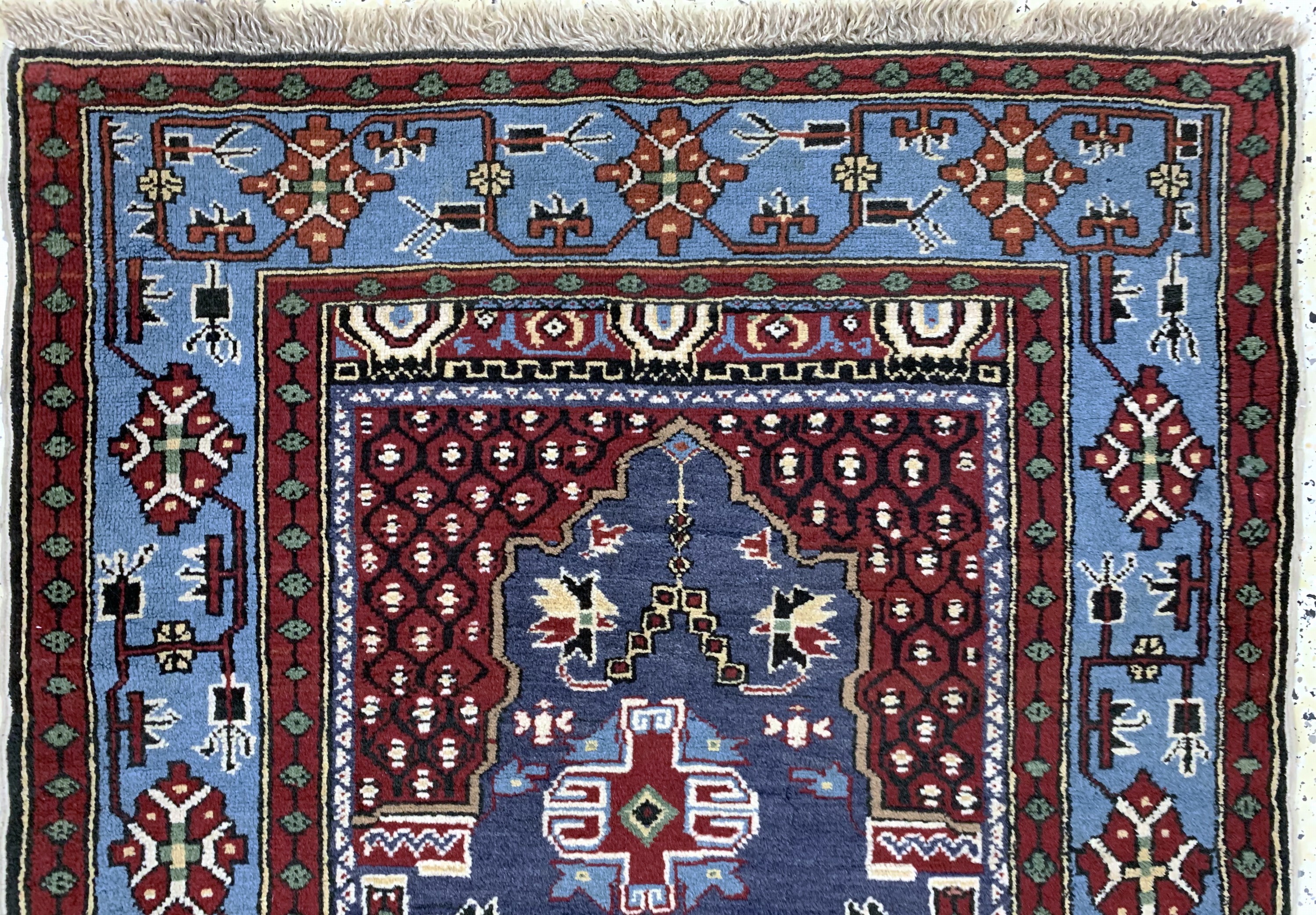 Detail a: Melas alt, Türkei, Mitte 20.Jhd, Wolle auf Wolle, ca. 186 x 105 cm, EHZ: 2