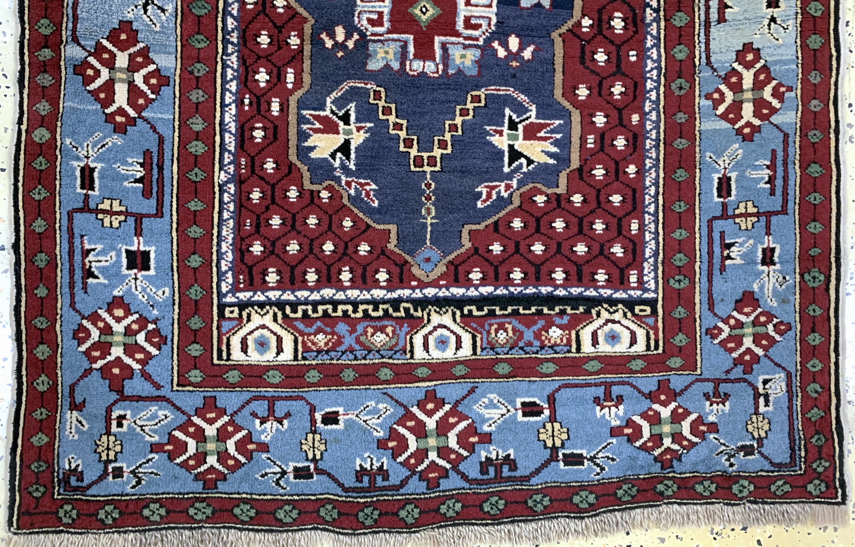 Detail c: Melas alt, Türkei, Mitte 20.Jhd, Wolle auf Wolle, ca. 186 x 105 cm, EHZ: 2