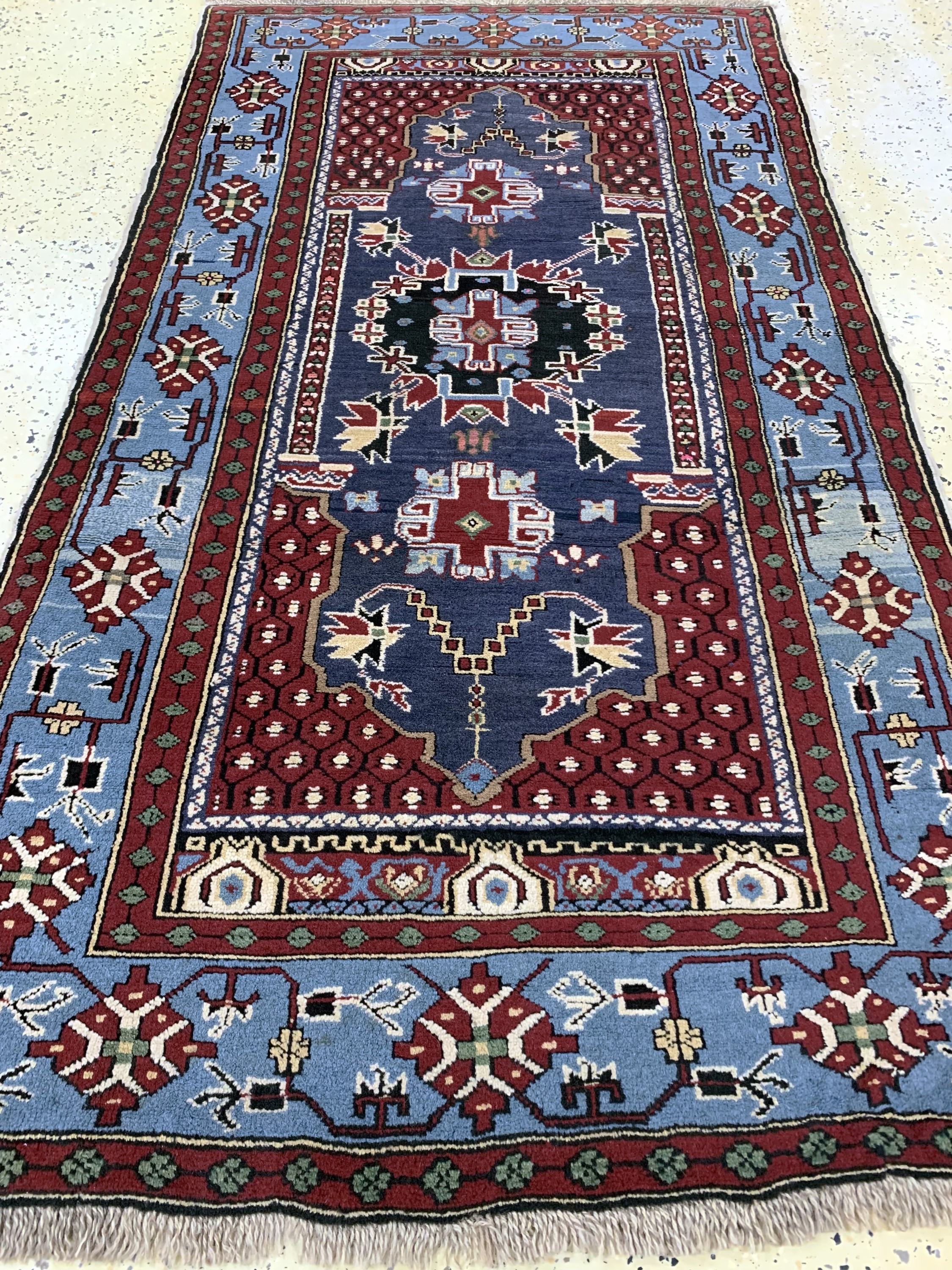 Detail d: Melas alt, Türkei, Mitte 20.Jhd, Wolle auf Wolle, ca. 186 x 105 cm, EHZ: 2