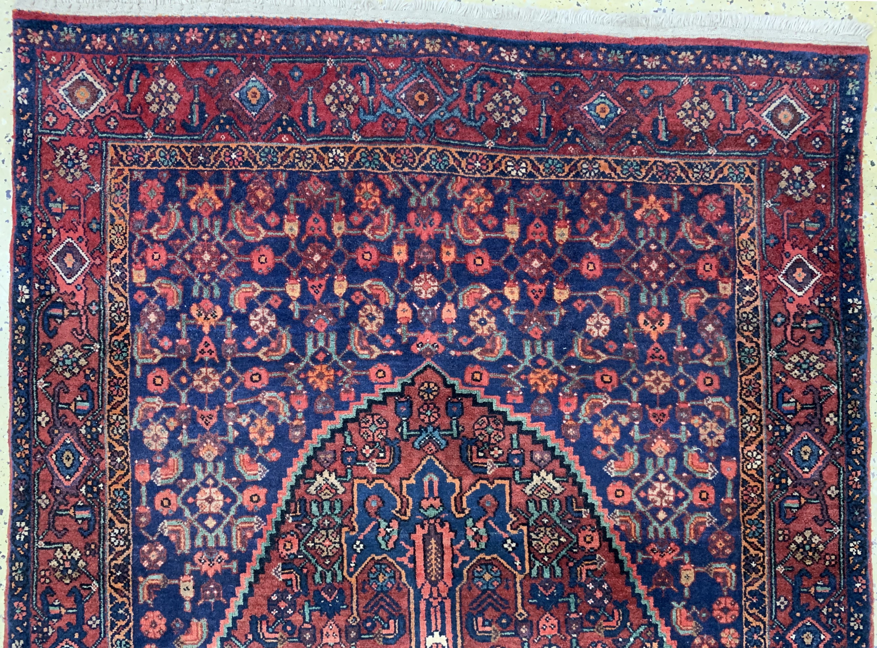 Detail a: Gholtogh, Persien, Mitte 20.Jhd, Wolle auf Baumwolle, ca. 248 x 125 cm, EHZ: 2