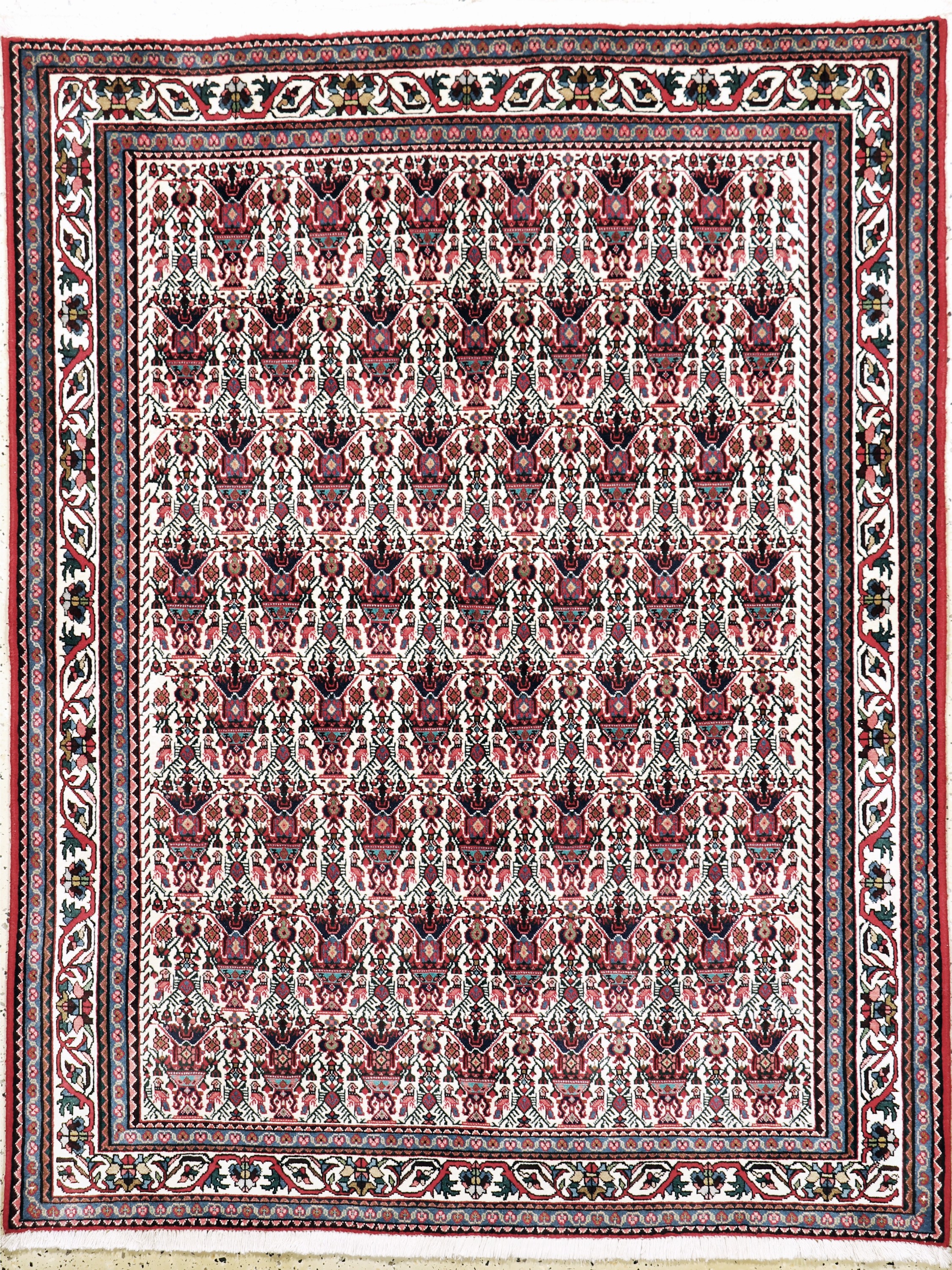 Abadeh fein, Persien, Ende 20.Jhd, Wolle auf Baumwolle, ca. 197 x 153 cm, EHZ:(nahezu neuwertig).