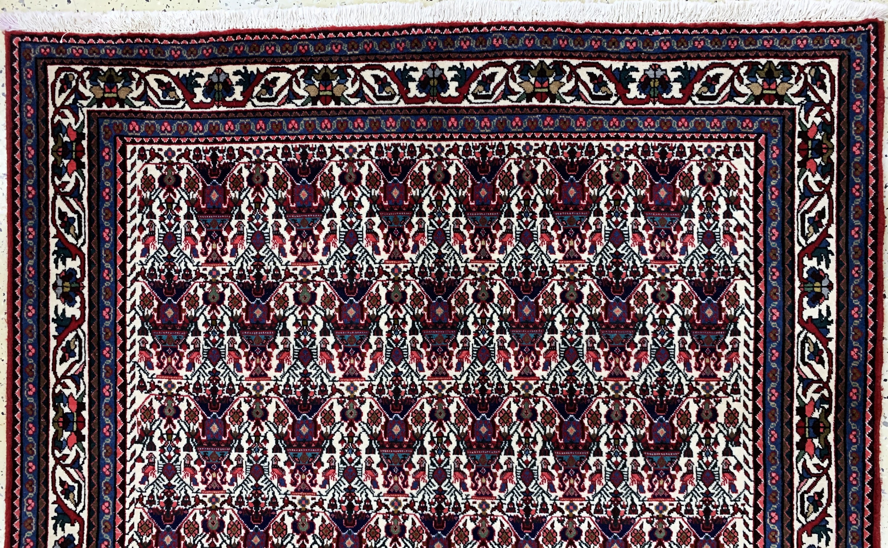 Detail a: Abadeh fein, Persien, Ende 20.Jhd, Wolle auf Baumwolle, ca. 197 x 153 cm, EHZ:(nahezu neuwertig).