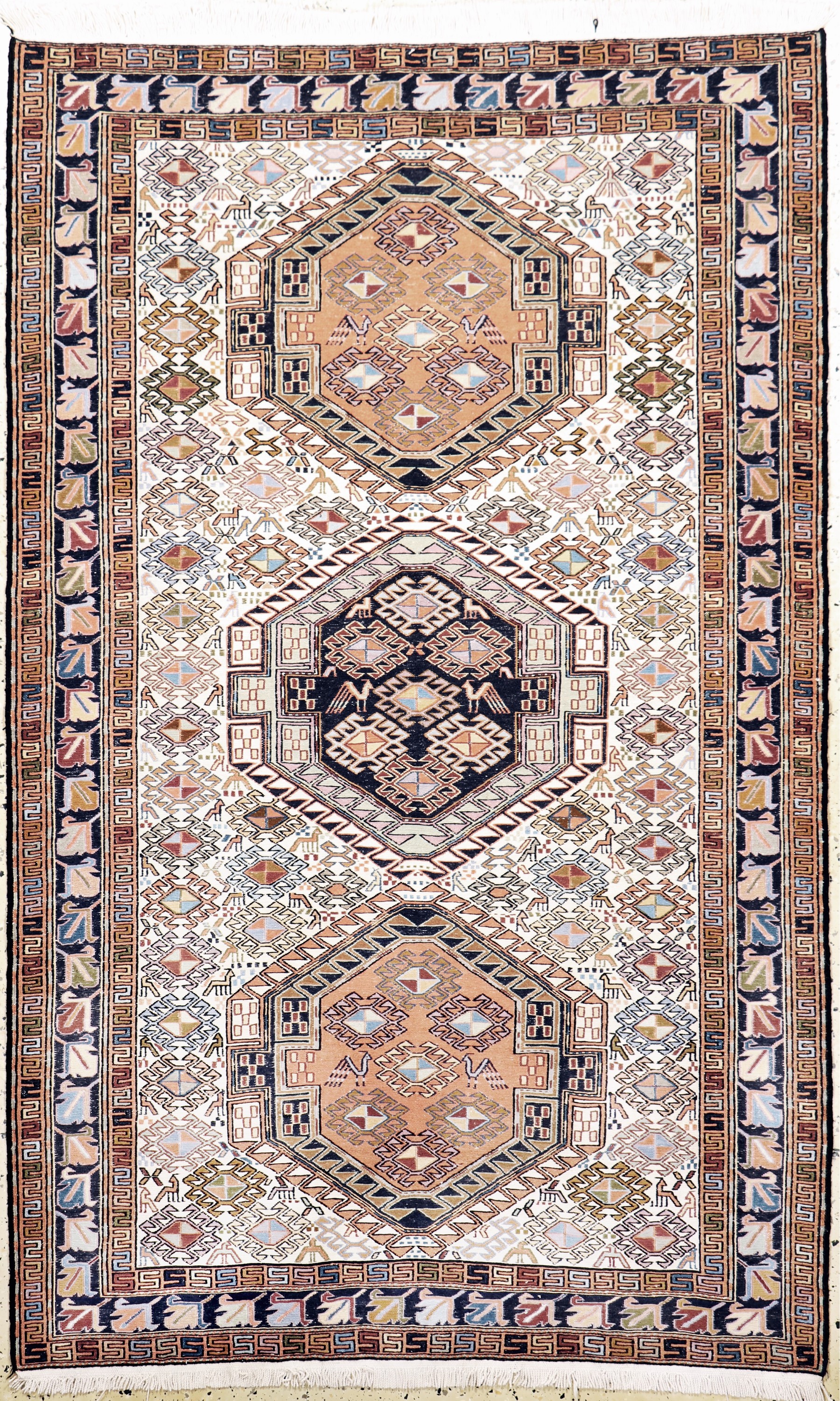Sumakh, Azerbaijan, Ende 20.Jhd, Wolle auf Baumwolle, ca. 205 x 128 cm, EHZ: 1-2