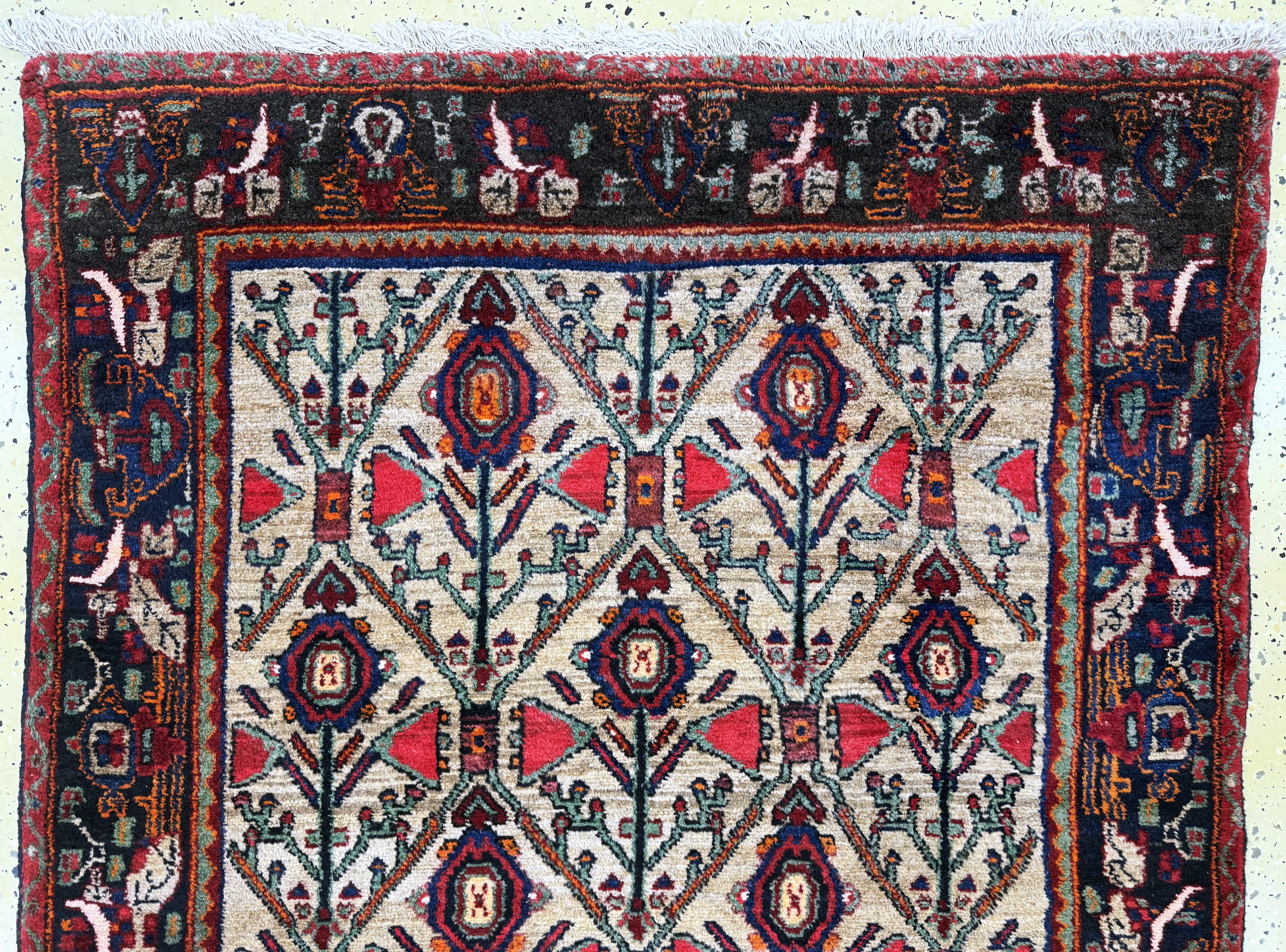 Detail a: Koliai alt, Persien, Mitte 20.Jhd, Wolle auf Baumwolle, ca. 269 x 130 cm, EHZ: 2