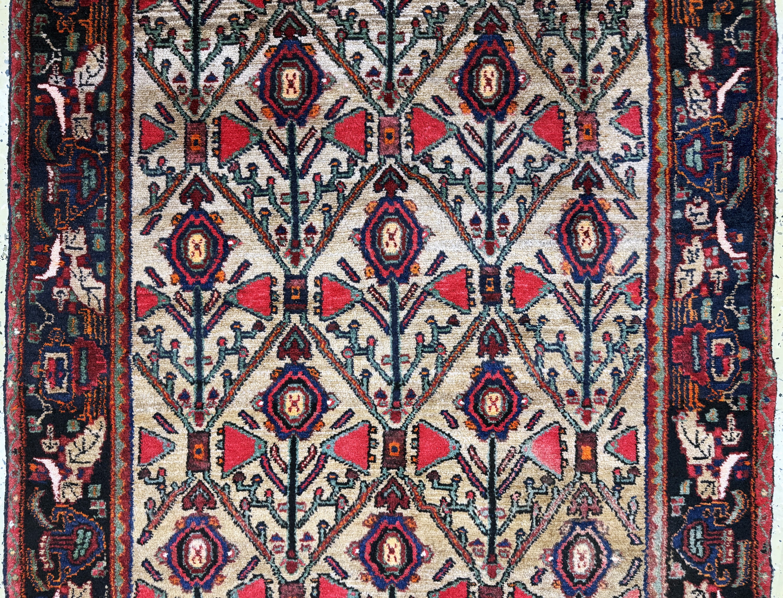 Detail b: Koliai alt, Persien, Mitte 20.Jhd, Wolle auf Baumwolle, ca. 269 x 130 cm, EHZ: 2