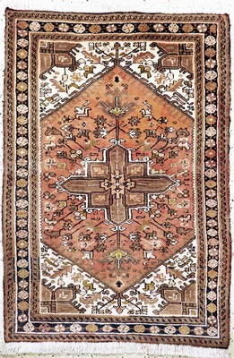 Image Heriz alt, Persien, Mitte 20.Jhd, Wolle aufBaumwolle, ca. 147 x 101 cm, EHZ: 1-2