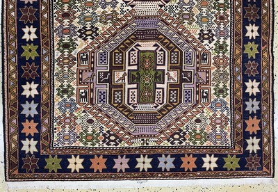 26857157c - Sumakh, Azerbaijan, Ende 20.Jhd, Wolle auf Baumwolle, ca. 200 x 128 cm, EHZ: 1-2