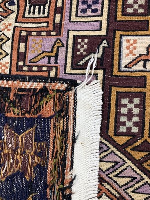 26857157e - Sumakh, Azerbaijan, Ende 20.Jhd, Wolle auf Baumwolle, ca. 200 x 128 cm, EHZ: 1-2