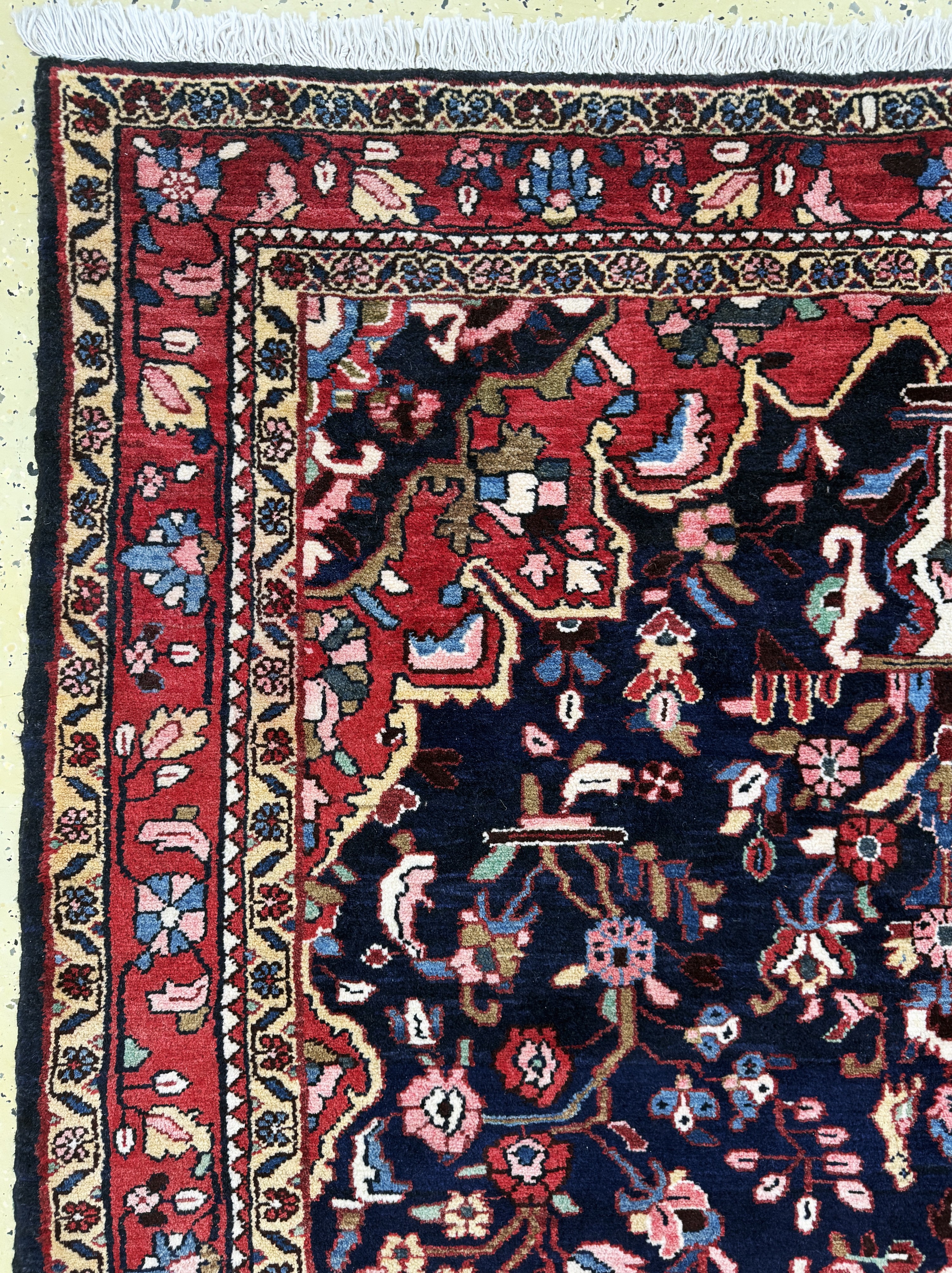 Detail d: Sarogh, Persien, Mitte 20.Jhd, Wolle auf Baumwolle, ca. 325 x 167 cm, EHZ: 1-2