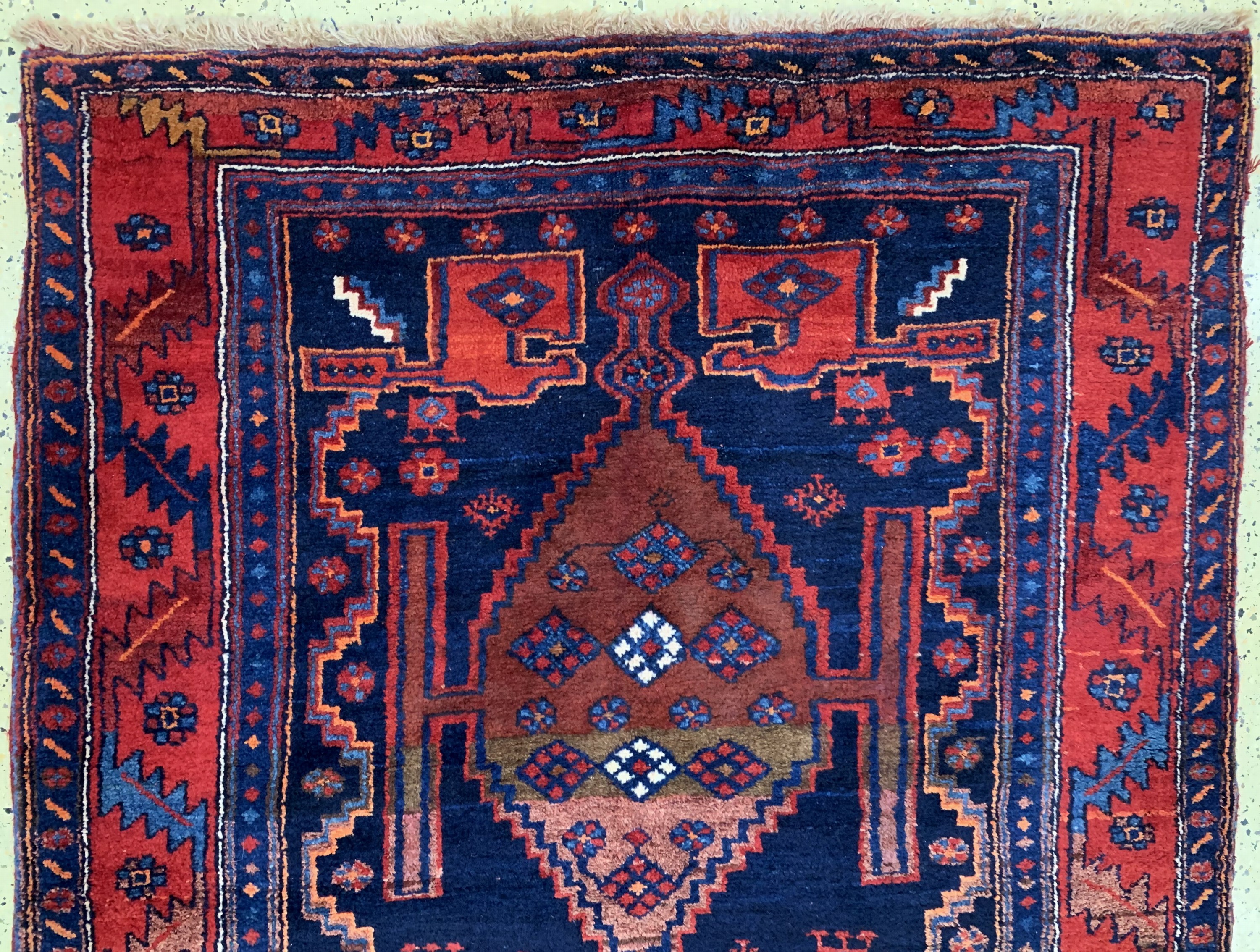 Detail a: Kordi alt, Persien, Anfang 20.Jhd, Wolle auf Wolle, ca. 440 x 128 cm, EHZ: 2