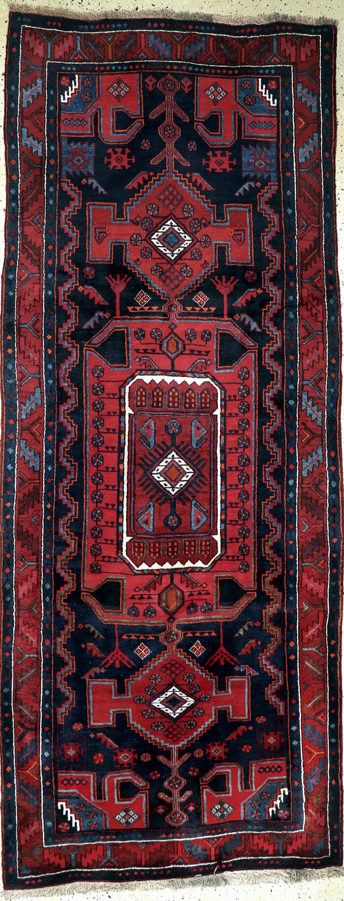 Kordi alt, Persien, Anfang 20.Jhd, Wolle auf Wolle, ca. 324 x 125 cm, EHZ: 2