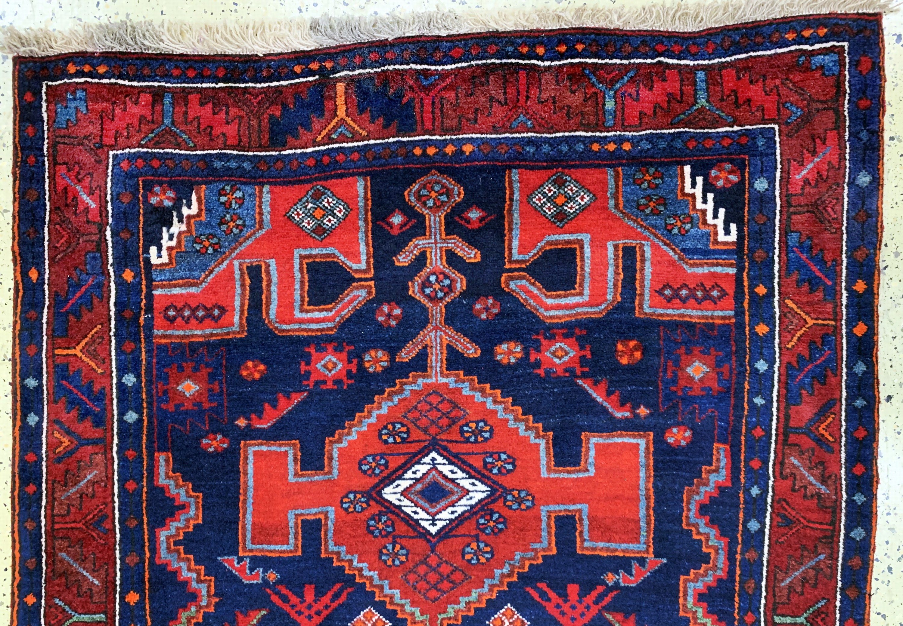 Detail a: Kordi alt, Persien, Anfang 20.Jhd, Wolle auf Wolle, ca. 324 x 125 cm, EHZ: 2