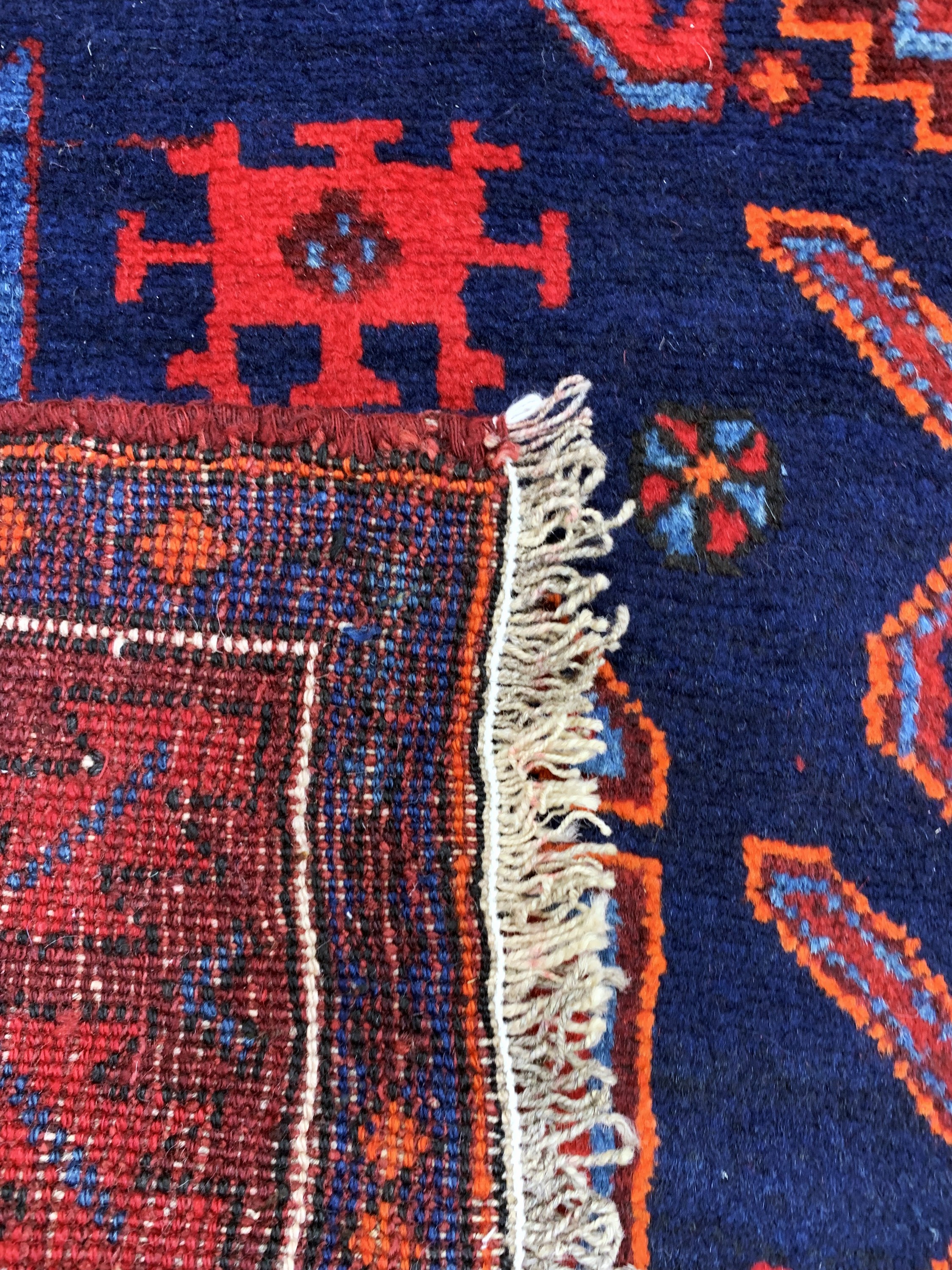 Detail e: Kordi alt, Persien, Anfang 20.Jhd, Wolle auf Wolle, ca. 324 x 125 cm, EHZ: 2