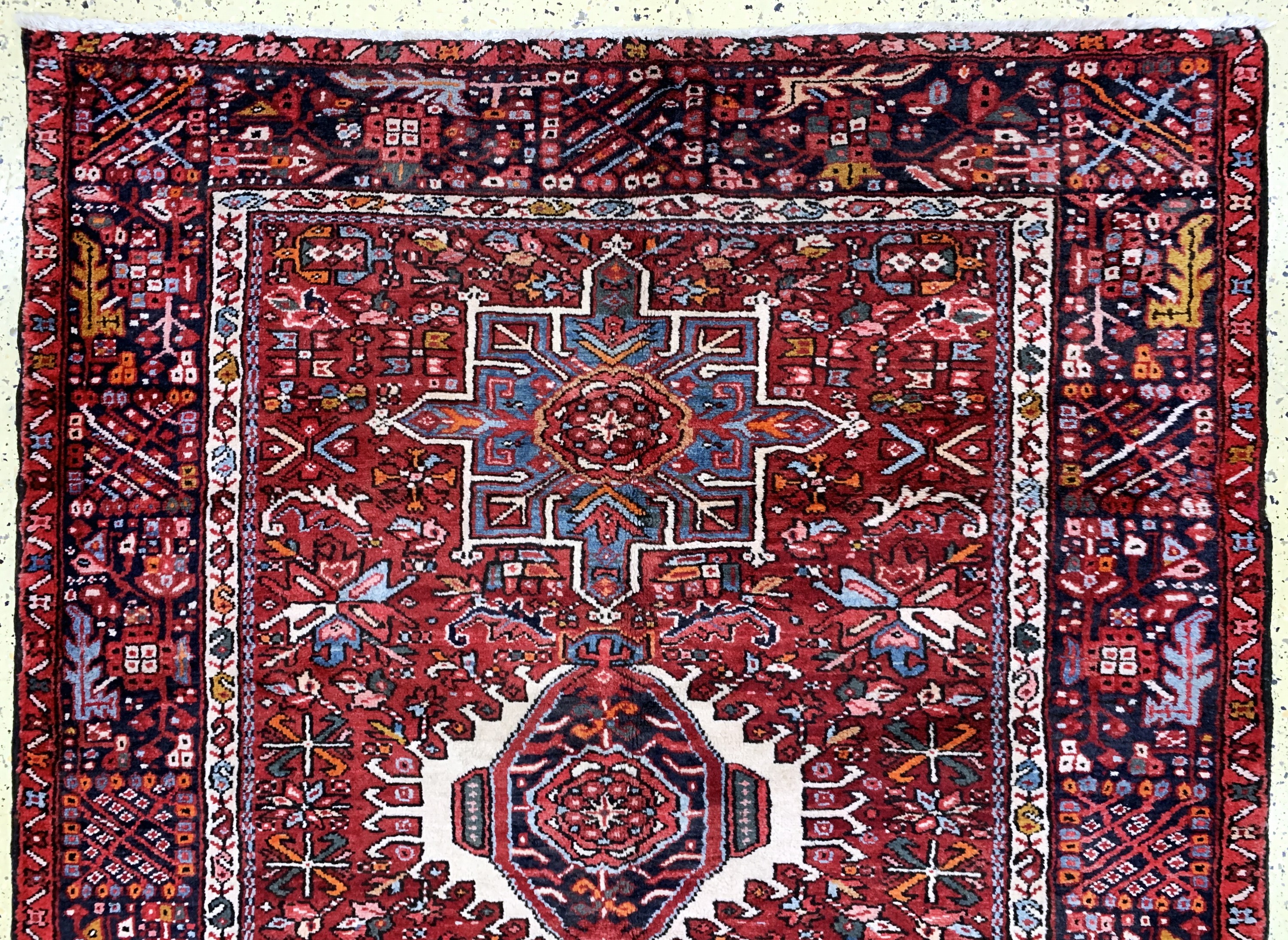 Detail a: Garadje alt, Persien, Mitte 20.Jhd, Wolle auf Baumwolle, ca. 400 x 160 cm, EHZ: 2