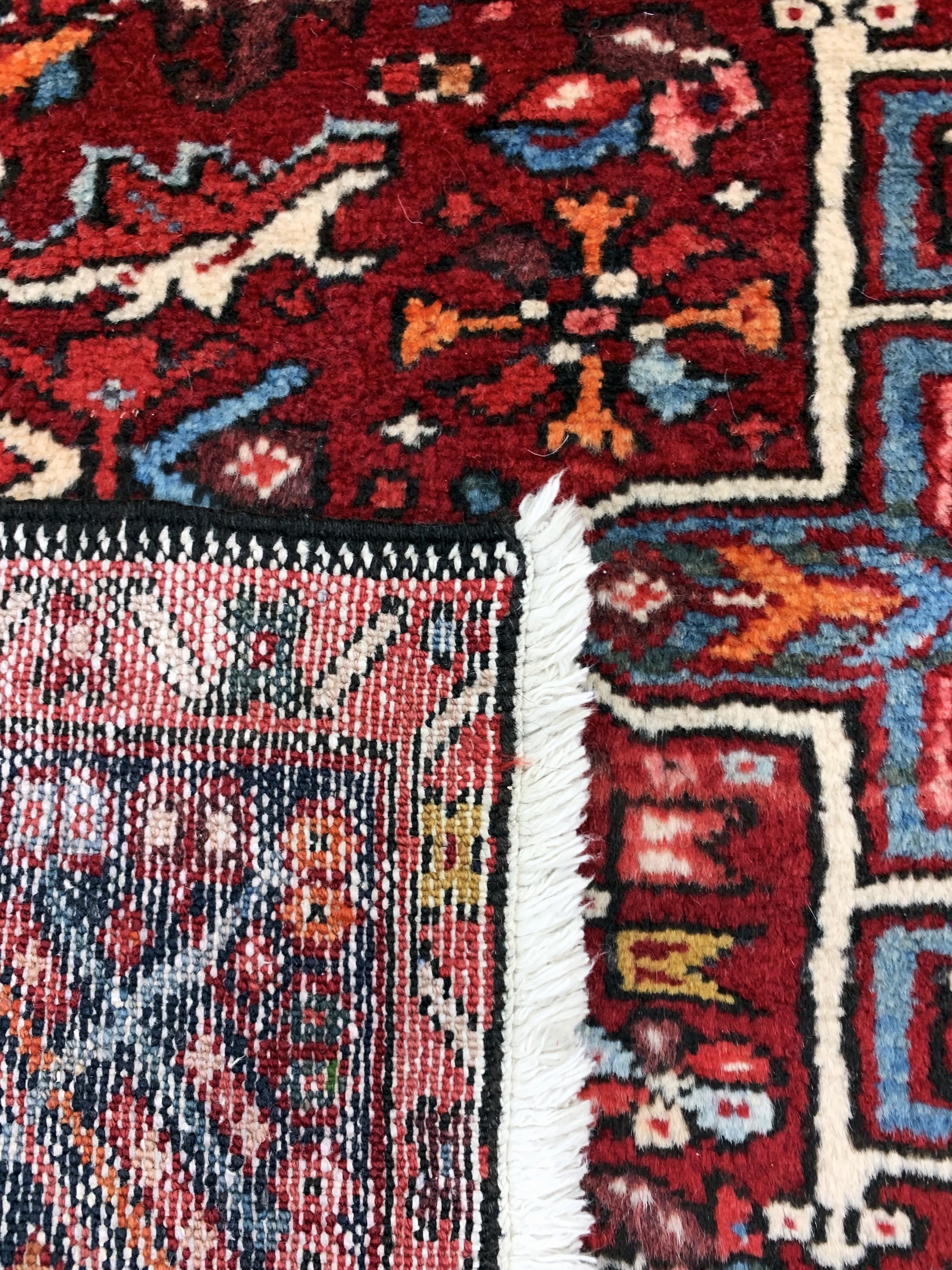 Detail f: Garadje alt, Persien, Mitte 20.Jhd, Wolle auf Baumwolle, ca. 400 x 160 cm, EHZ: 2