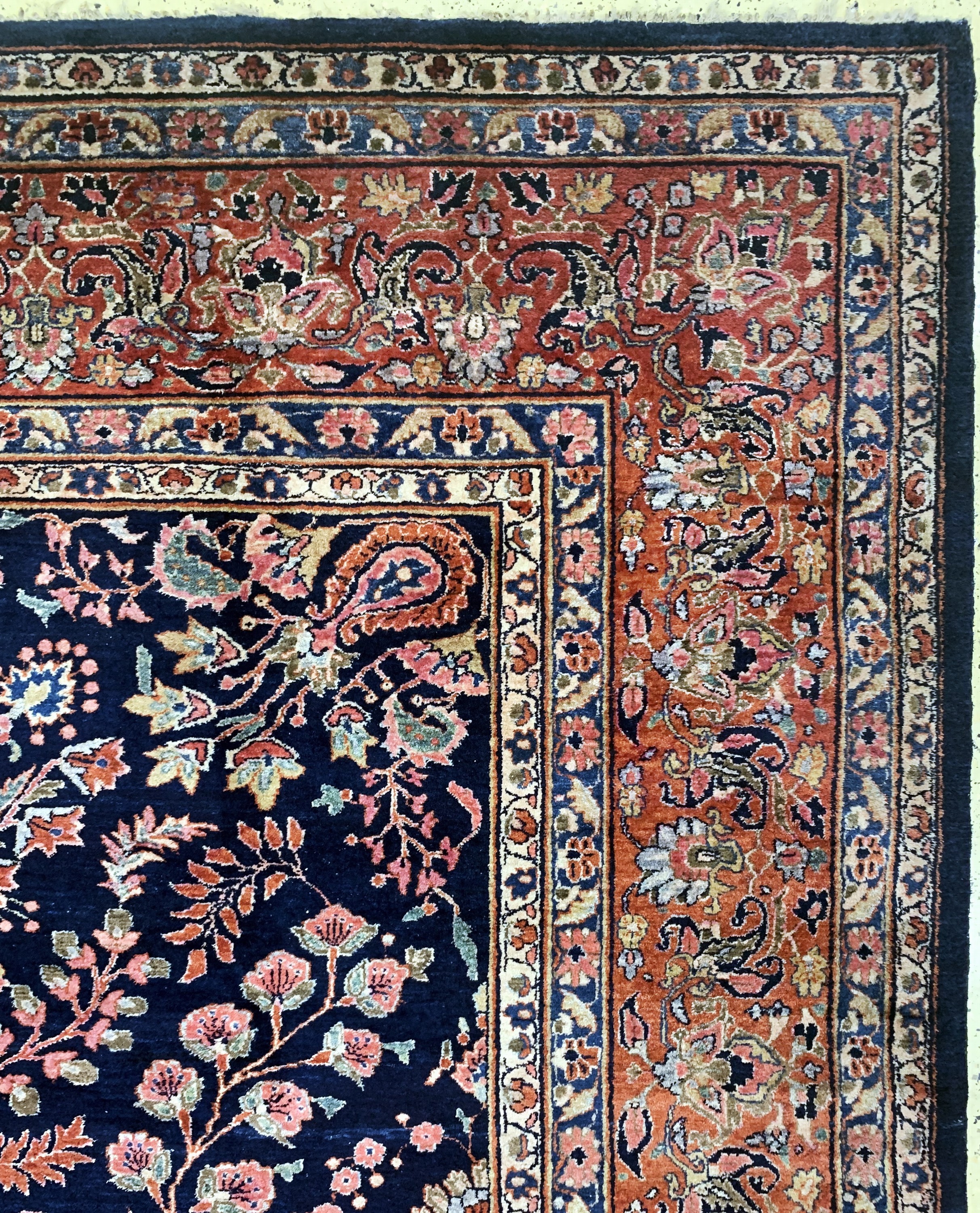 Detail f: Sarogh Us-Re Import, Persien, um 1920, Wolle auf Baumwolle, ca. 410 x 313 cm, EHZ: 2,reinigungsbedürftig