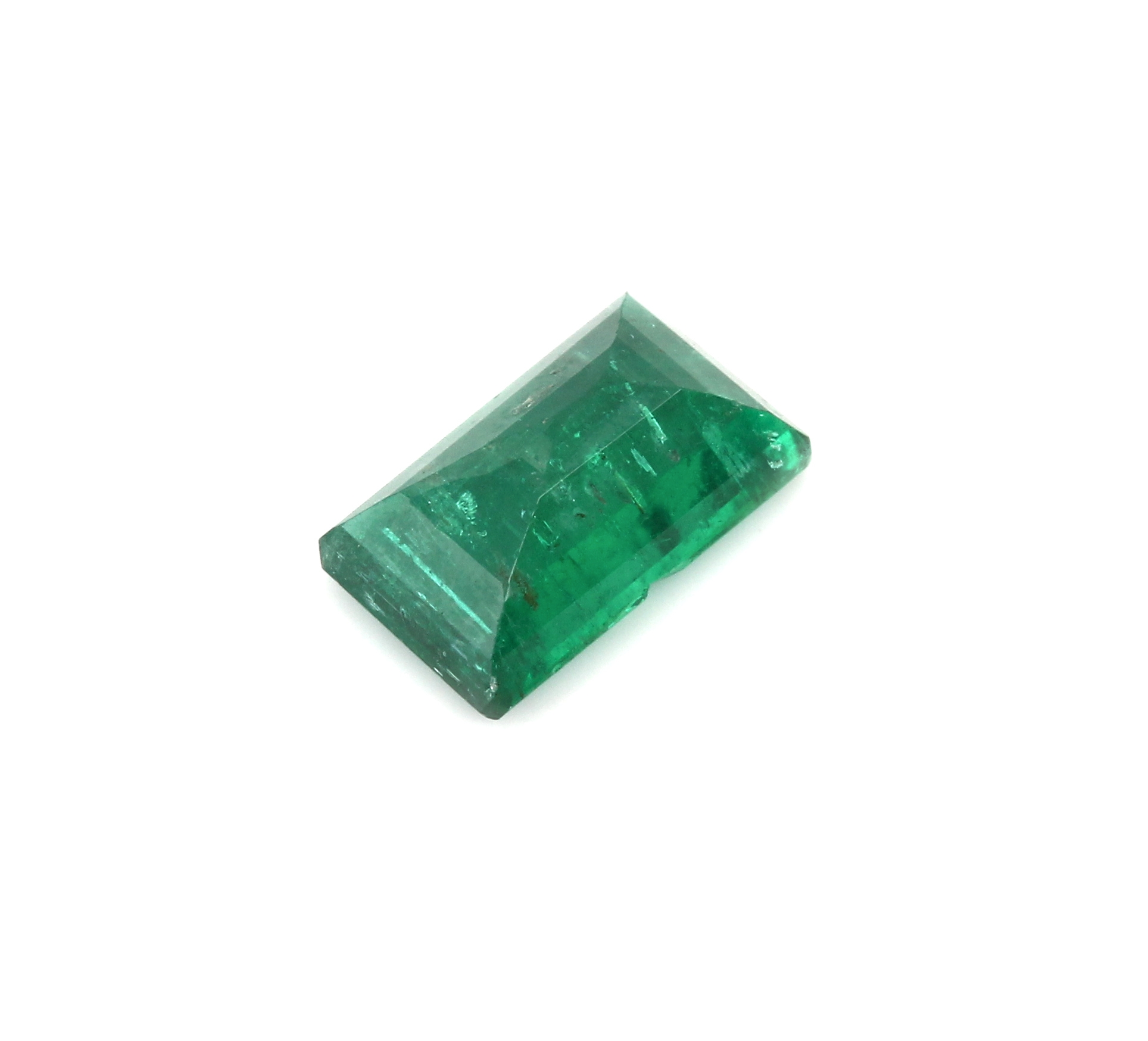 Detail a: Loser Smaragd im Emerald Cut, ca. 1.08 ct, besch.