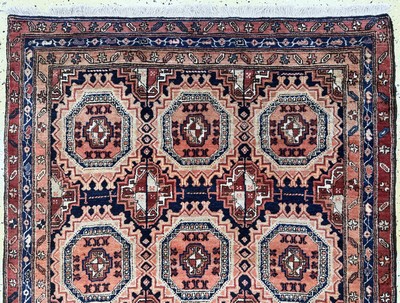 26857863a - Meschgin alt, Persien, Mitte 20.Jhd, Wolle auf Baumwolle, ca. 357 x 124 cm, EHZ: 1-2 ...