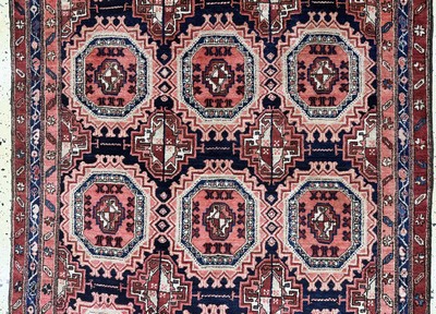 26857863b - Meschgin alt, Persien, Mitte 20.Jhd, Wolle auf Baumwolle, ca. 357 x 124 cm, EHZ: 1-2 ...