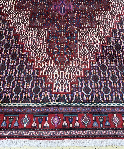 26857937b - Senneh, Persien, Ende 20.Jhd, Wolle auf Baumwolle, ca. 293 x 202 cm, EHZ: 1-2 ...