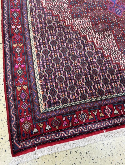 26857937f - Senneh, Persien, Ende 20.Jhd, Wolle auf Baumwolle, ca. 293 x 202 cm, EHZ: 1-2 ...