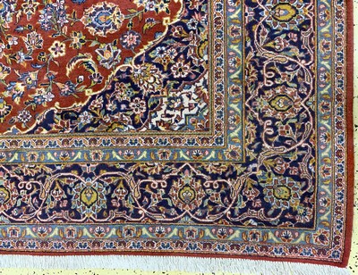 26857950a - Keschan, Persien, Mitte 20.Jhd, Wolle auf Baumwolle, ca. 339 x 245 cm, leicht ...
