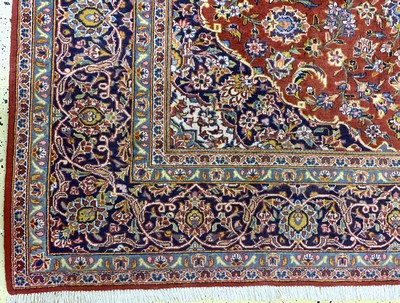 26857950b - Keschan, Persien, Mitte 20.Jhd, Wolle auf Baumwolle, ca. 339 x 245 cm, leicht ...