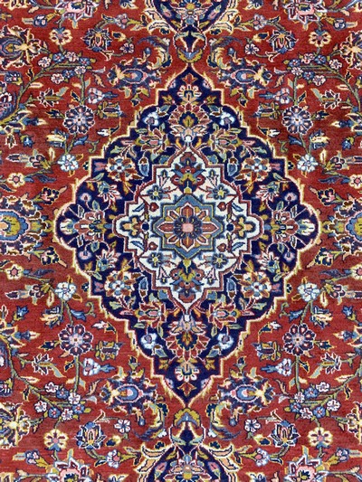 26857950d - Keschan, Persien, Mitte 20.Jhd, Wolle auf Baumwolle, ca. 339 x 245 cm, leicht ...