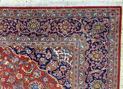 26857950f - Keschan, Persien, Mitte 20.Jhd, Wolle auf Baumwolle, ca. 339 x 245 cm, leicht ...