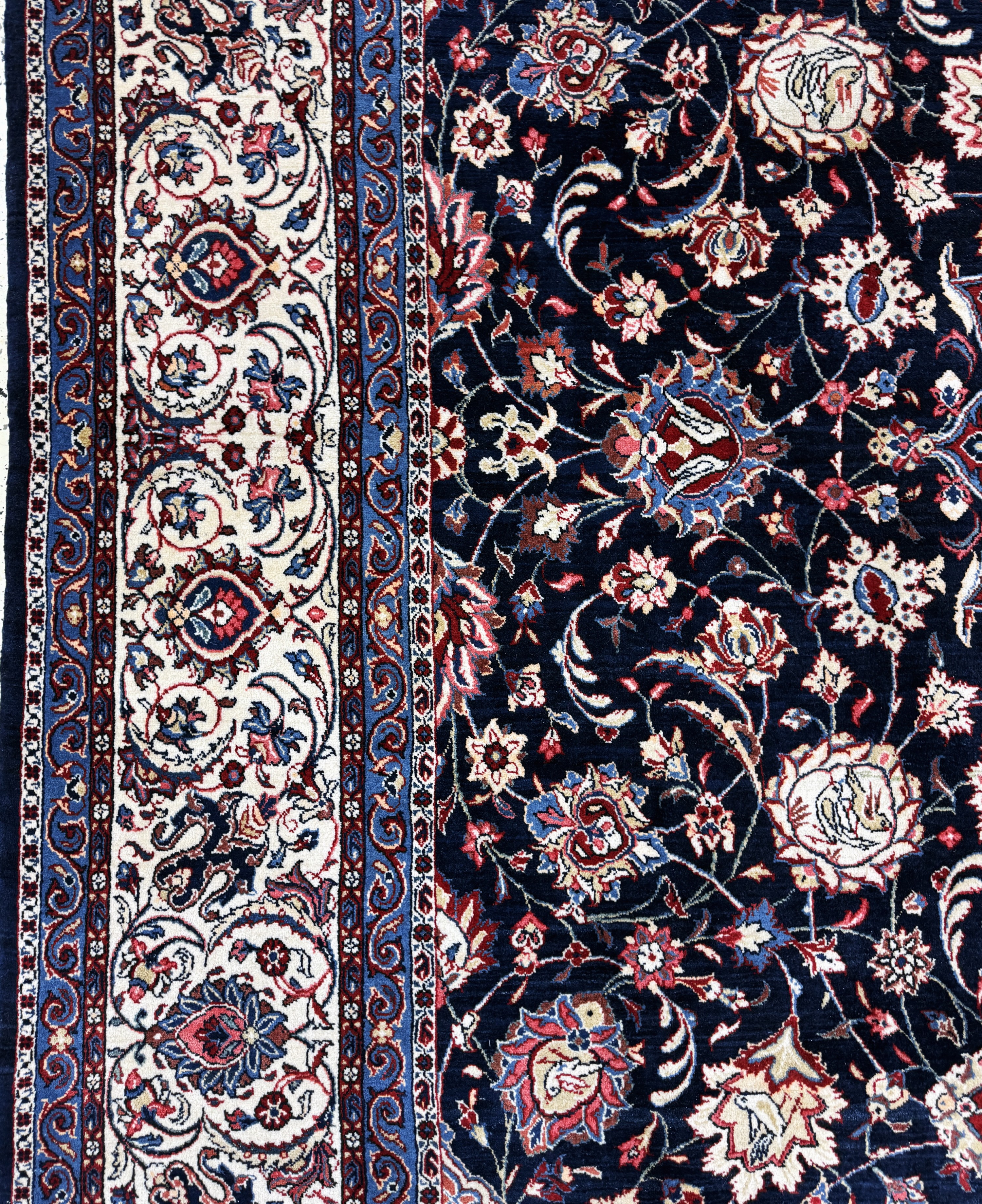 Detail d: Sarogh Kork fein, Persien, Mitte 20.Jhd, Korkwolle auf Baumwolle, ca. 430 x 305 cm, EHZ:(nahezu neuwertig)