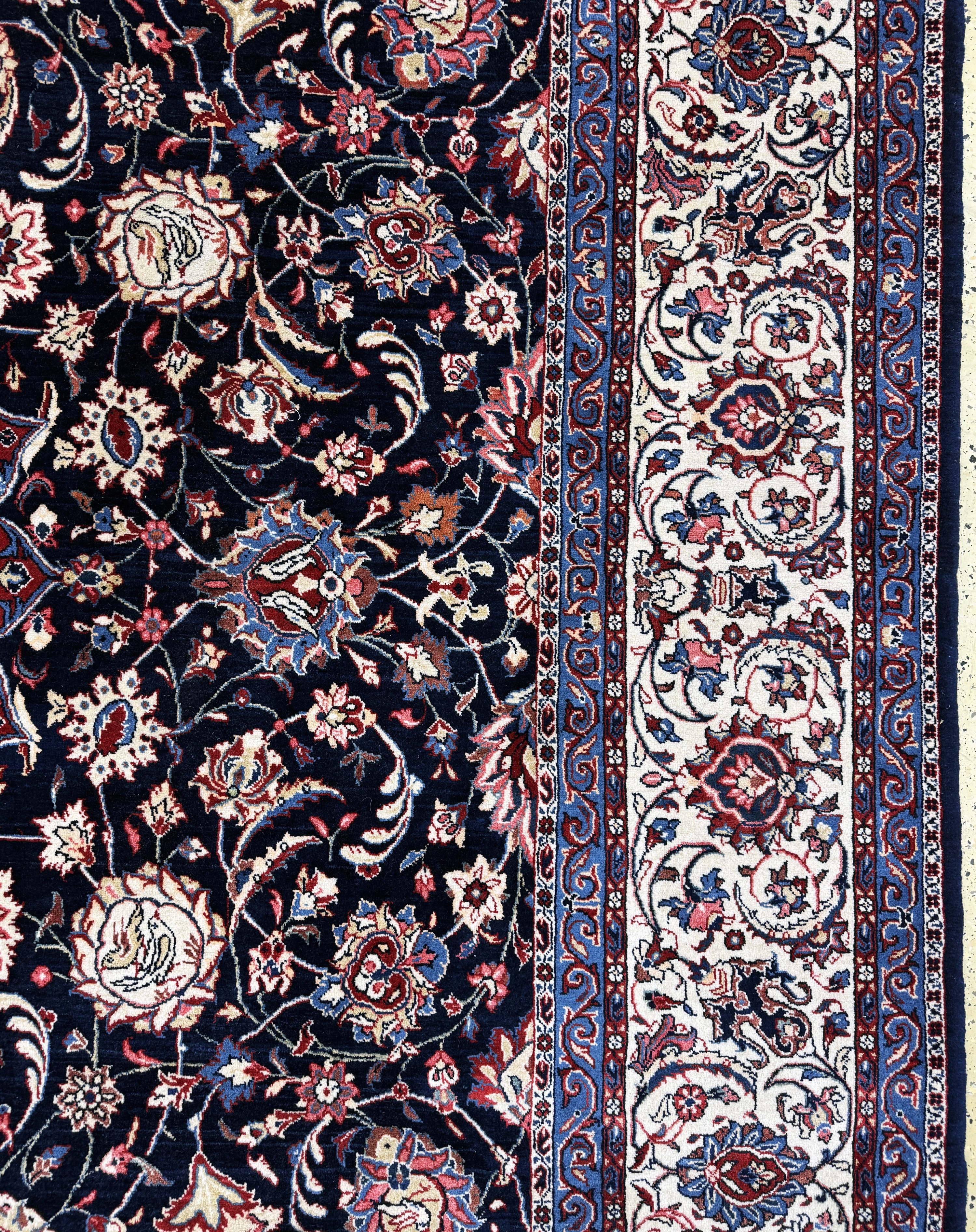 Detail f: Sarogh Kork fein, Persien, Mitte 20.Jhd, Korkwolle auf Baumwolle, ca. 430 x 305 cm, EHZ:(nahezu neuwertig)