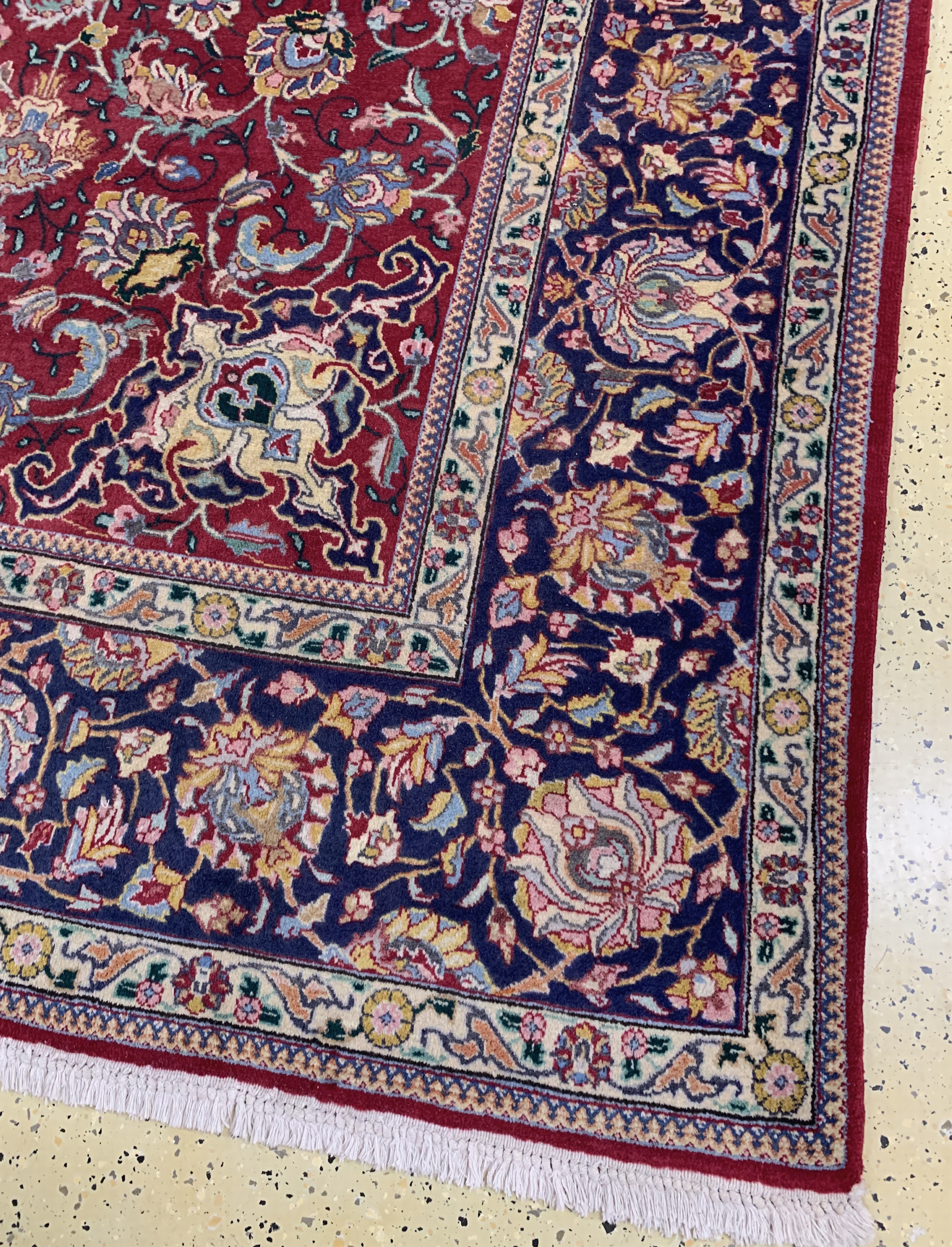 Detail a: Täbriz alt, Persien, Mitte 20.Jhd, Wolle auf Baumwolle, ca. 395 x 288 cm, EHZ: 2
