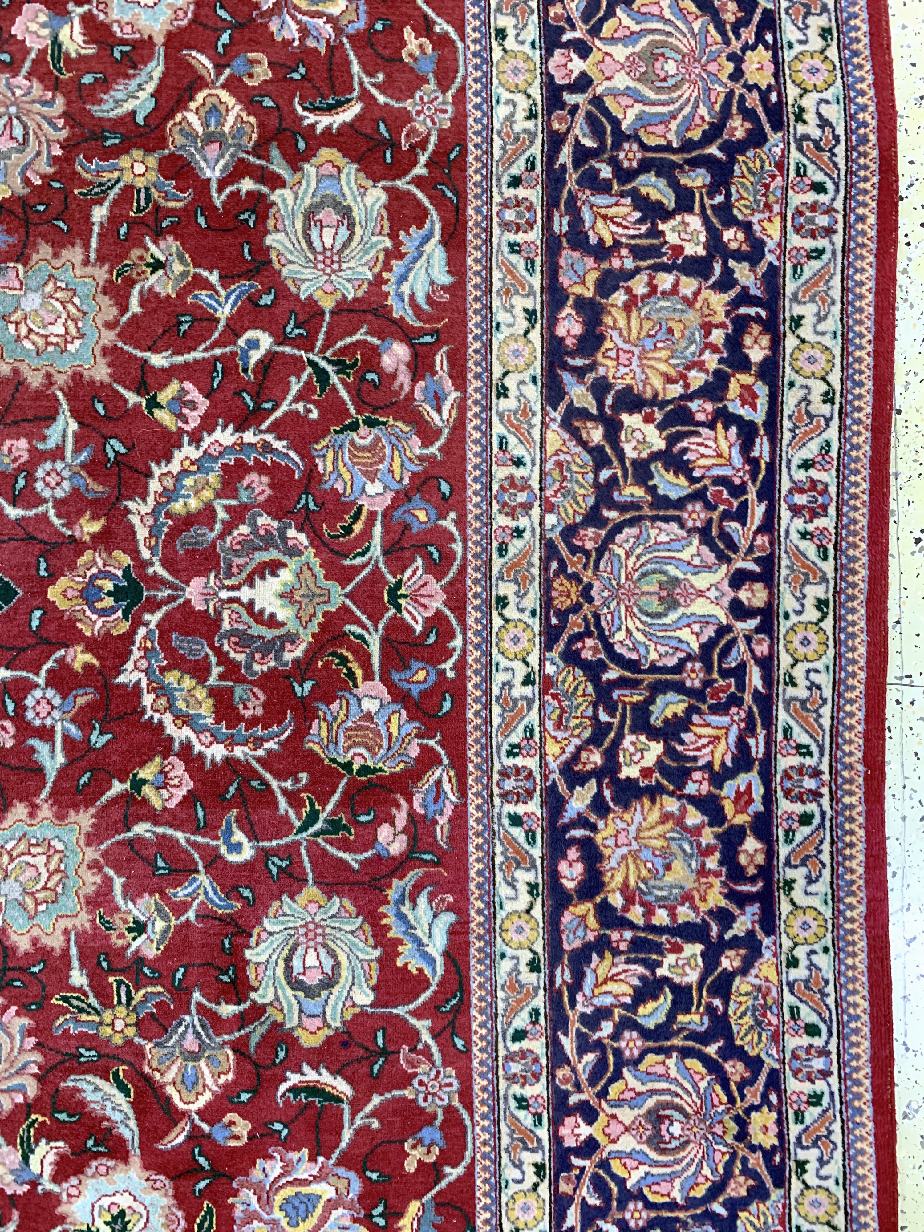 Detail f: Täbriz alt, Persien, Mitte 20.Jhd, Wolle auf Baumwolle, ca. 395 x 288 cm, EHZ: 2