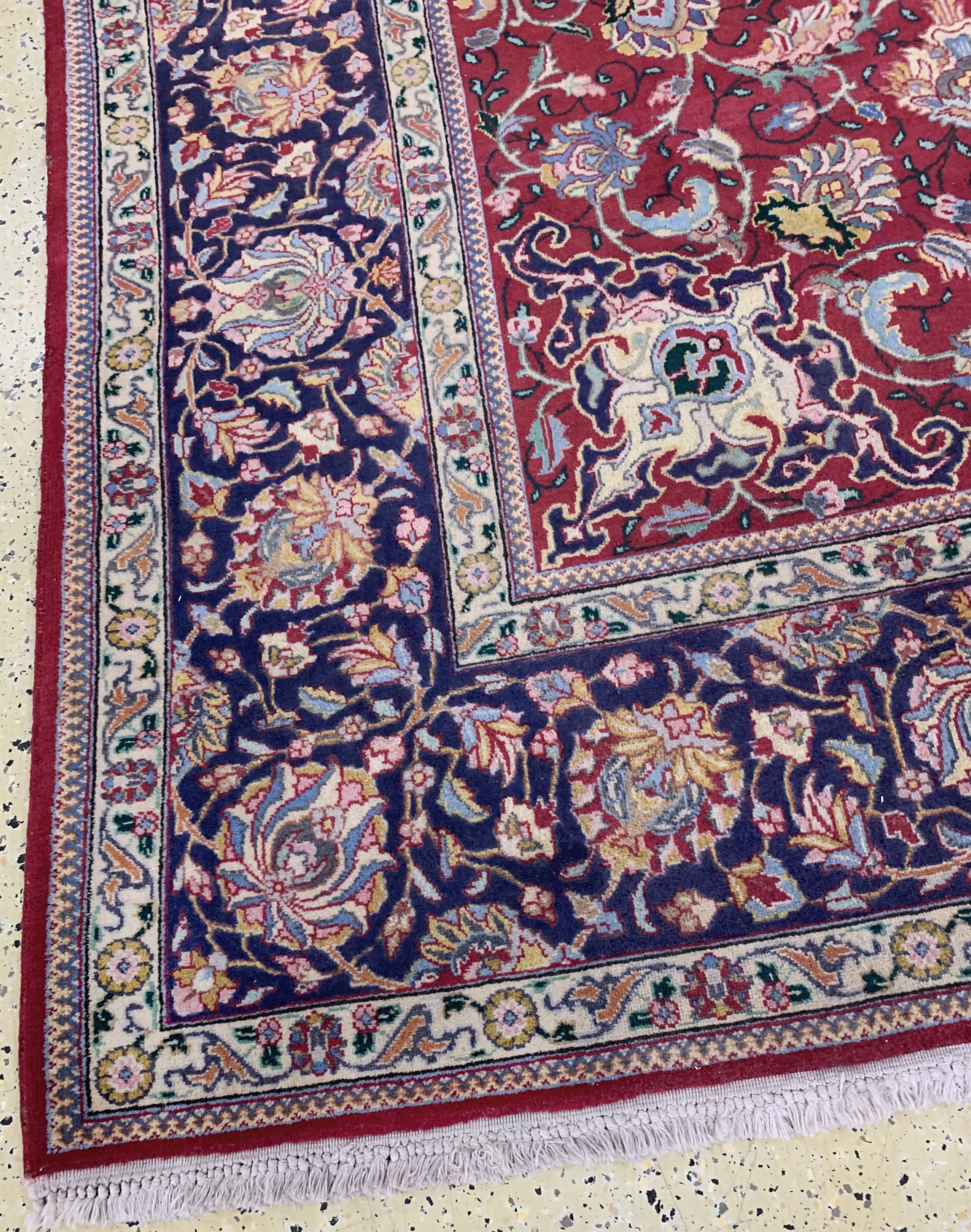 Detail i: Täbriz alt, Persien, Mitte 20.Jhd, Wolle auf Baumwolle, ca. 395 x 288 cm, EHZ: 2