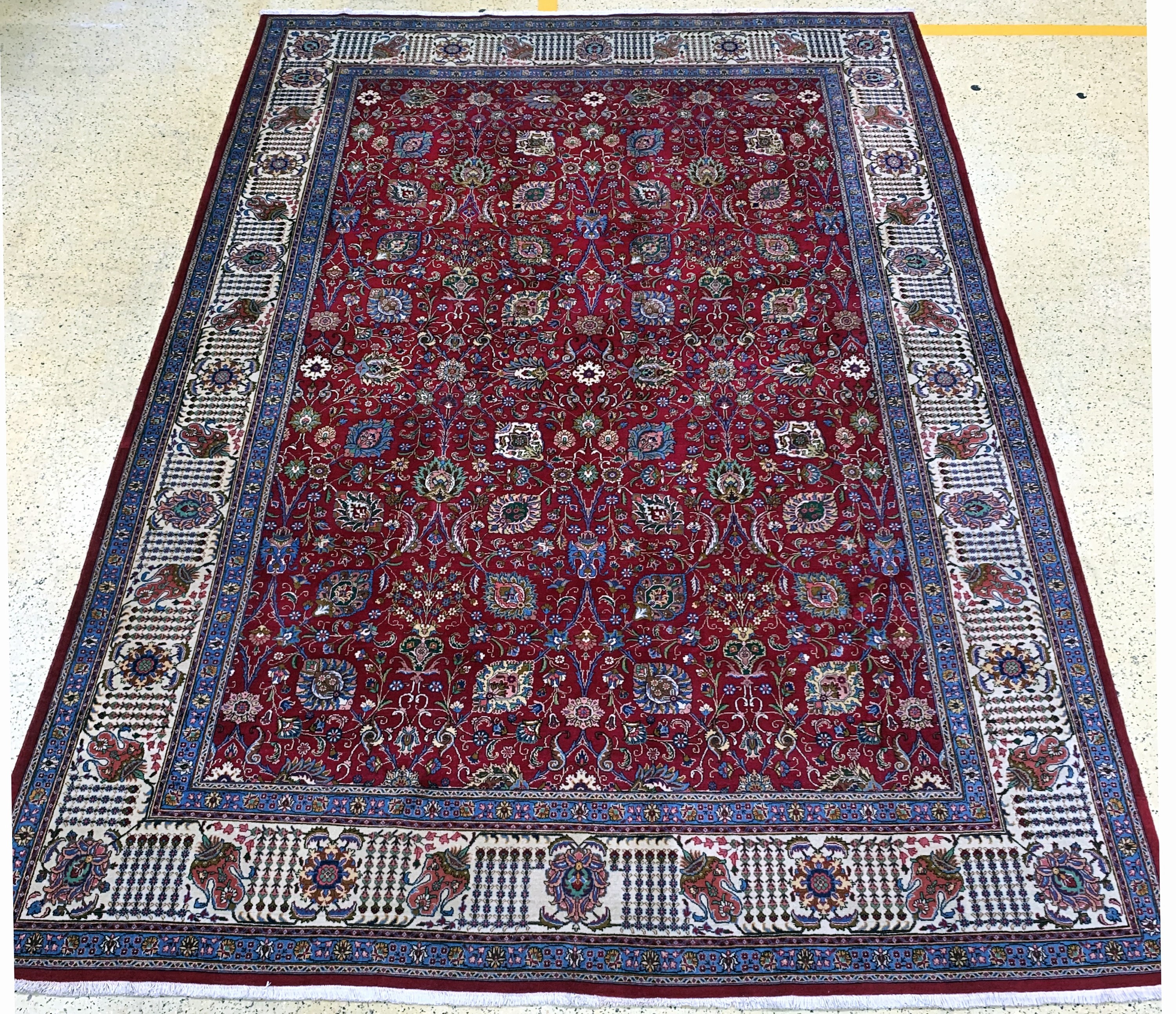 Täbriz alt, Persien, Mitte 20.Jhd, Wolle auf Baumwolle, ca. 490 x 340 cm, EHZ: 1-2