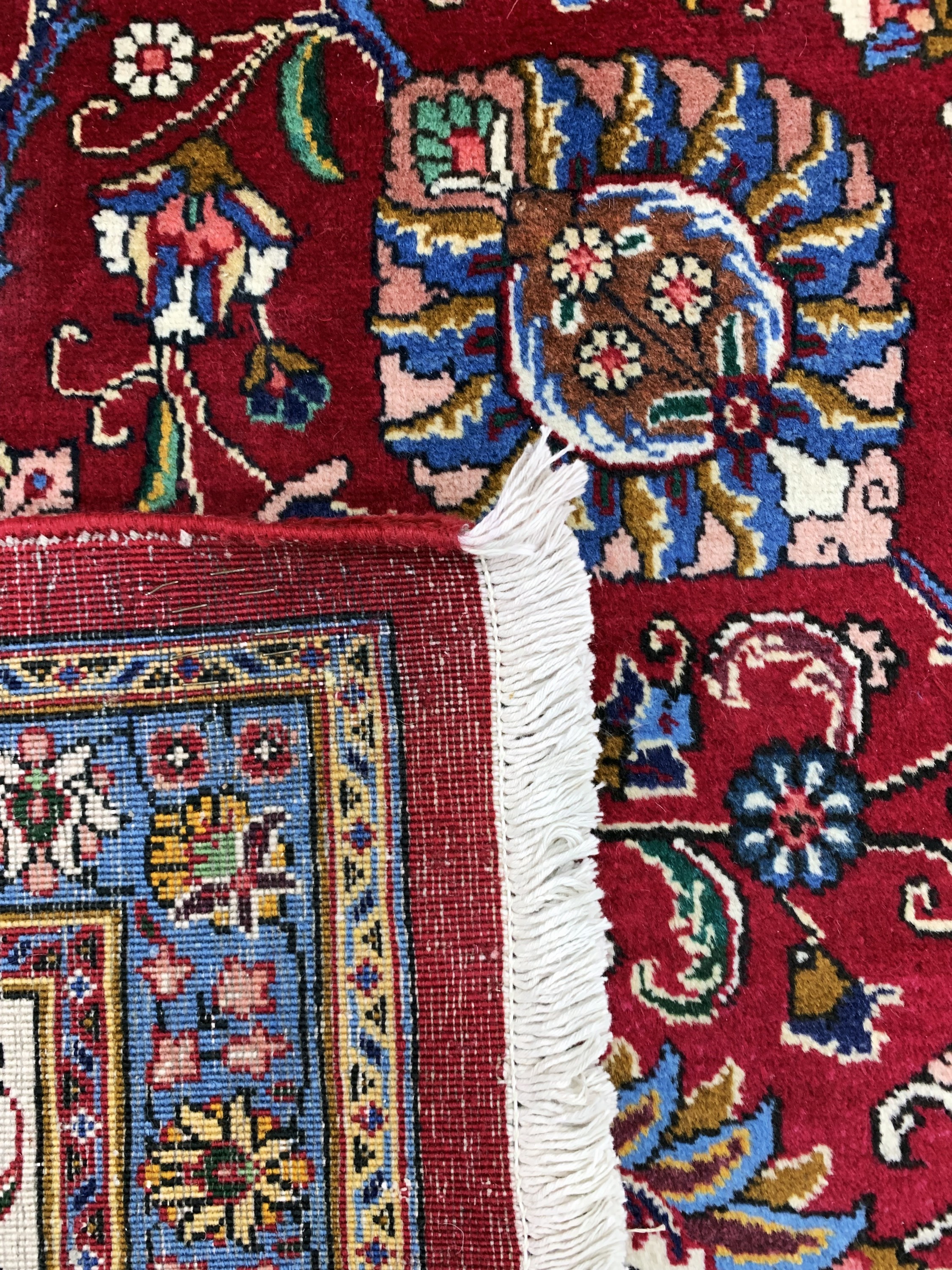Detail j: Täbriz alt, Persien, Mitte 20.Jhd, Wolle auf Baumwolle, ca. 490 x 340 cm, EHZ: 1-2