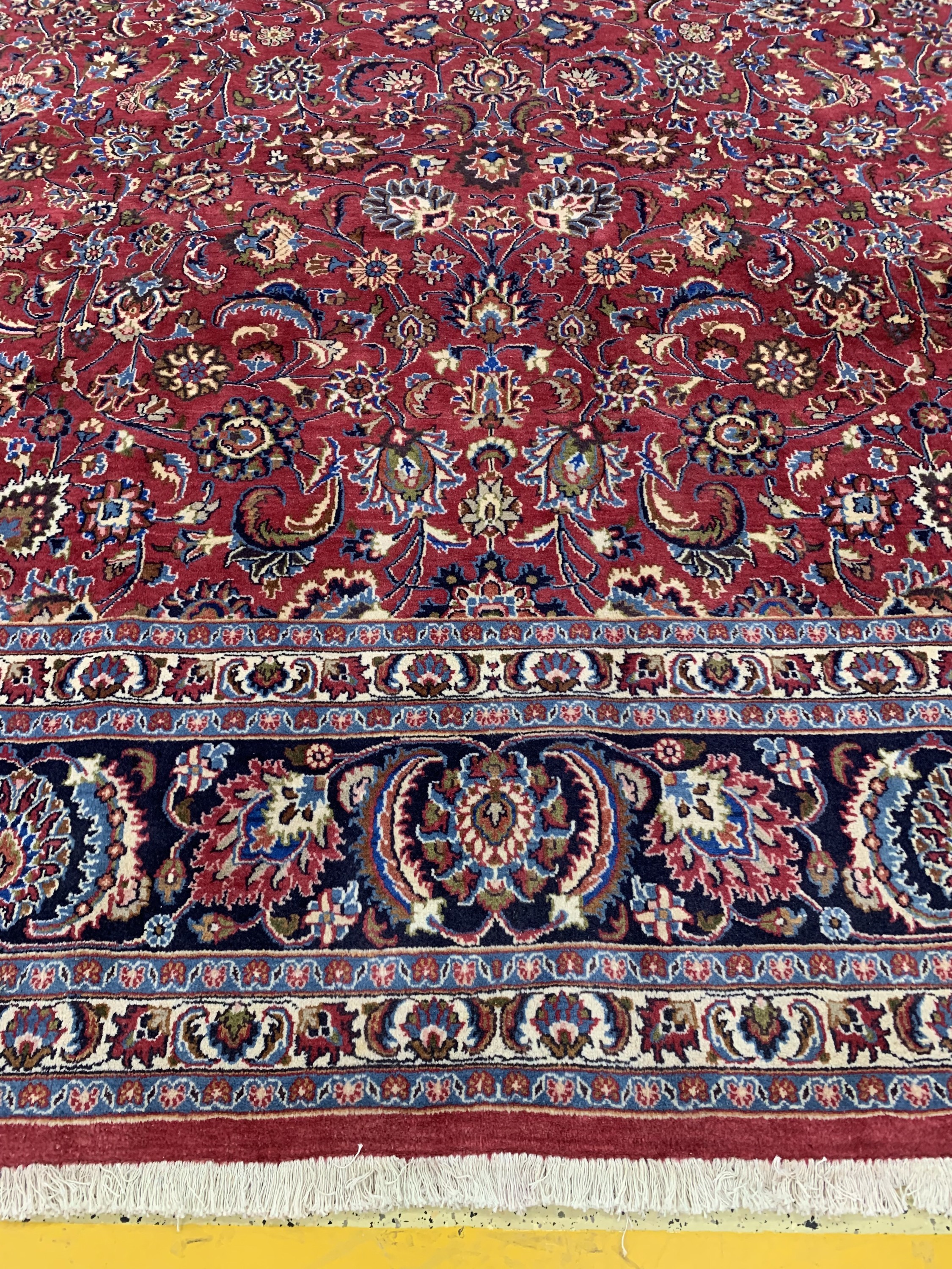 Detail b: Mesched alt, Persien, Mitte 20.Jhd, Wolle auf Baumwolle, ca. 490 x 335 cm, nahezu neuwertig