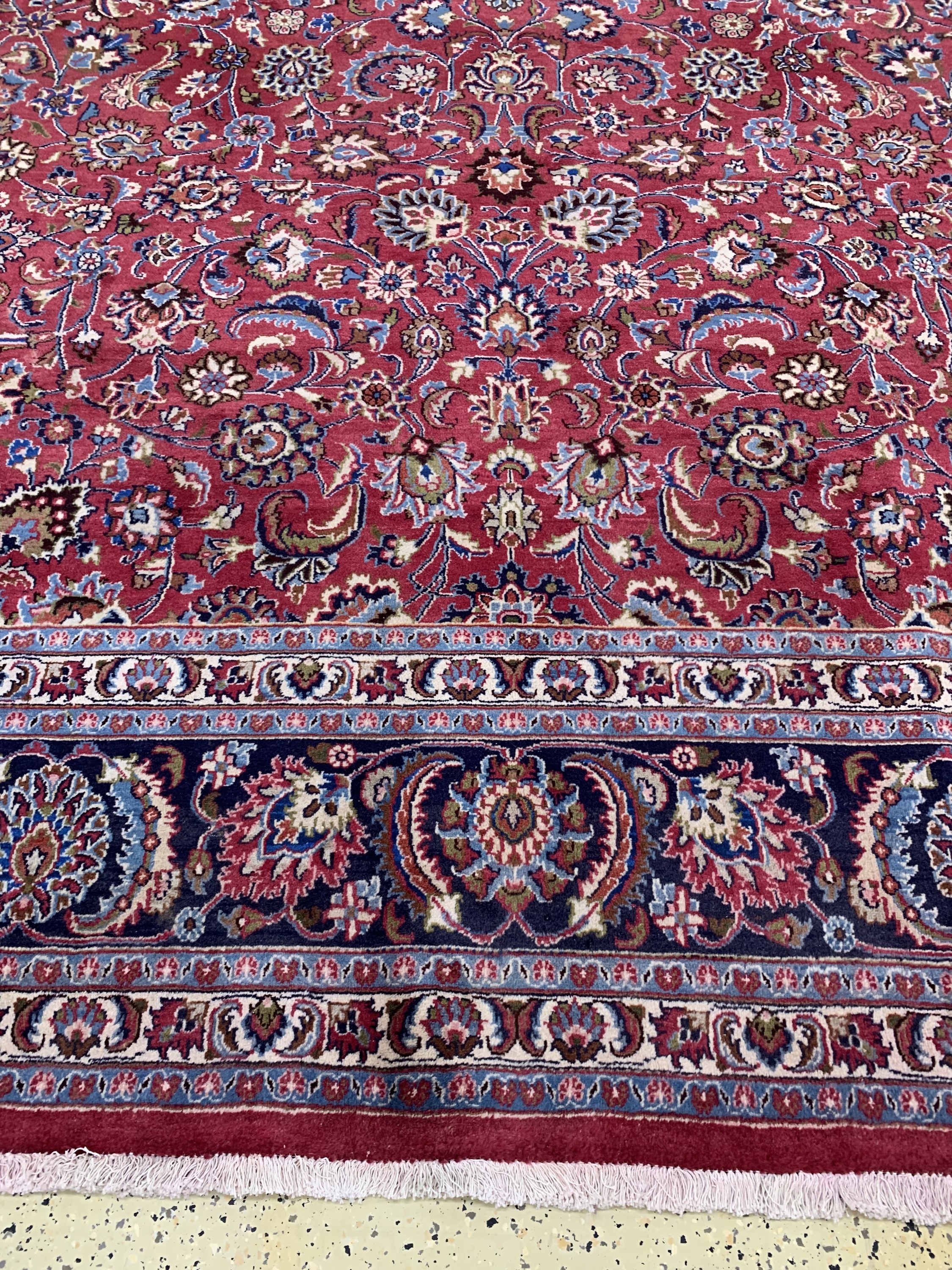 Detail g: Mesched alt, Persien, Mitte 20.Jhd, Wolle auf Baumwolle, ca. 490 x 335 cm, nahezu neuwertig