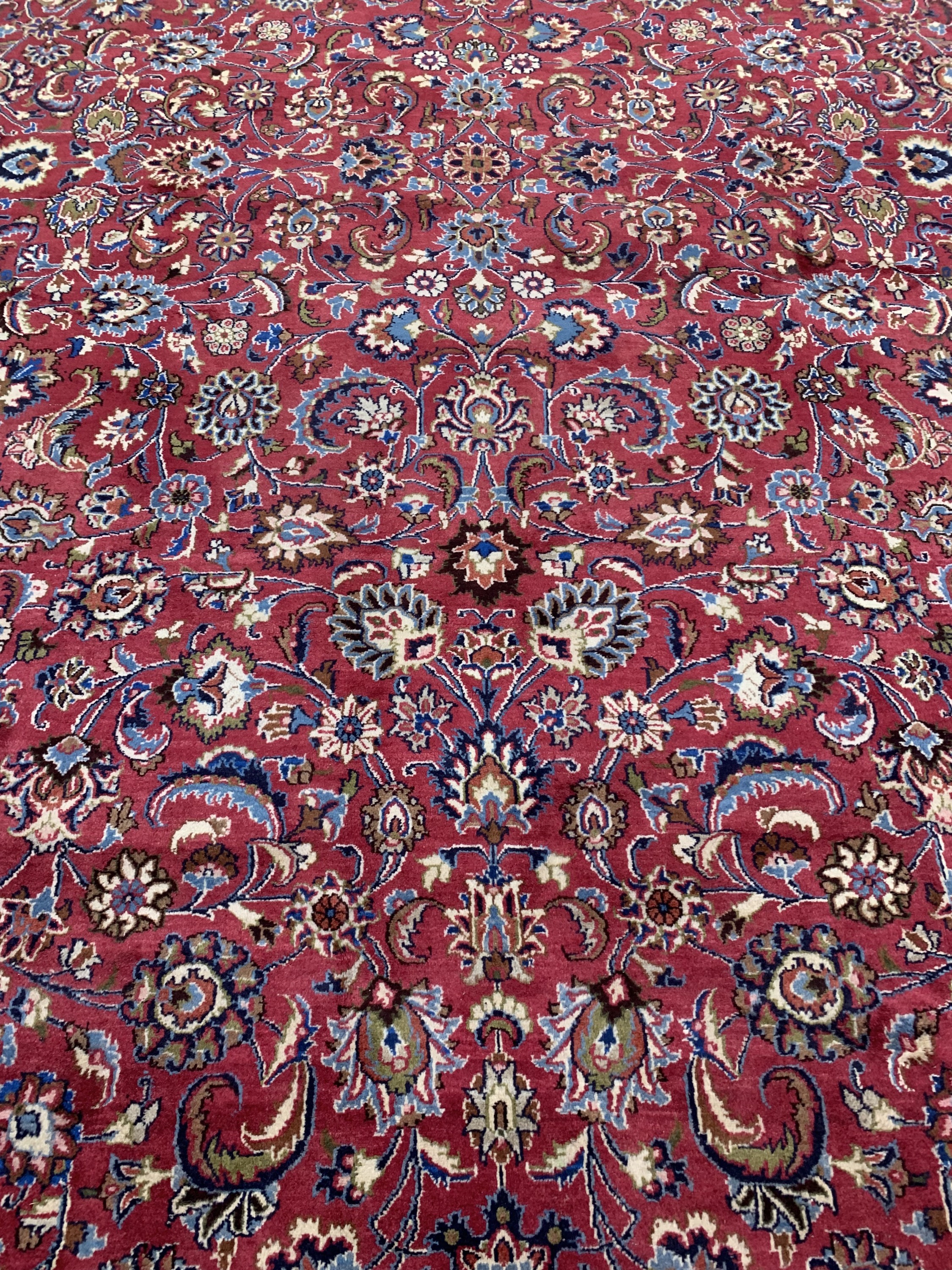 Detail i: Mesched alt, Persien, Mitte 20.Jhd, Wolle auf Baumwolle, ca. 490 x 335 cm, nahezu neuwertig