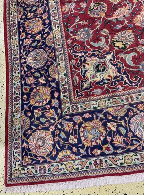 26858011c - Täbriz alt, Persien, Mitte 20.Jhd, Wolle auf Baumwolle, ca. 395 x 288 cm, EHZ: 2-3