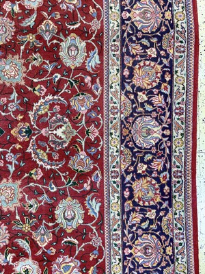 26858011f - Täbriz alt, Persien, Mitte 20.Jhd, Wolle auf Baumwolle, ca. 395 x 288 cm, EHZ: 2-3