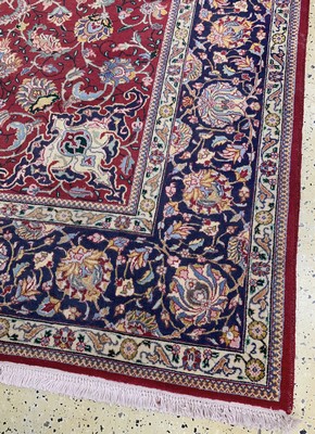 26858011g - Täbriz alt, Persien, Mitte 20.Jhd, Wolle auf Baumwolle, ca. 395 x 288 cm, EHZ: 2-3