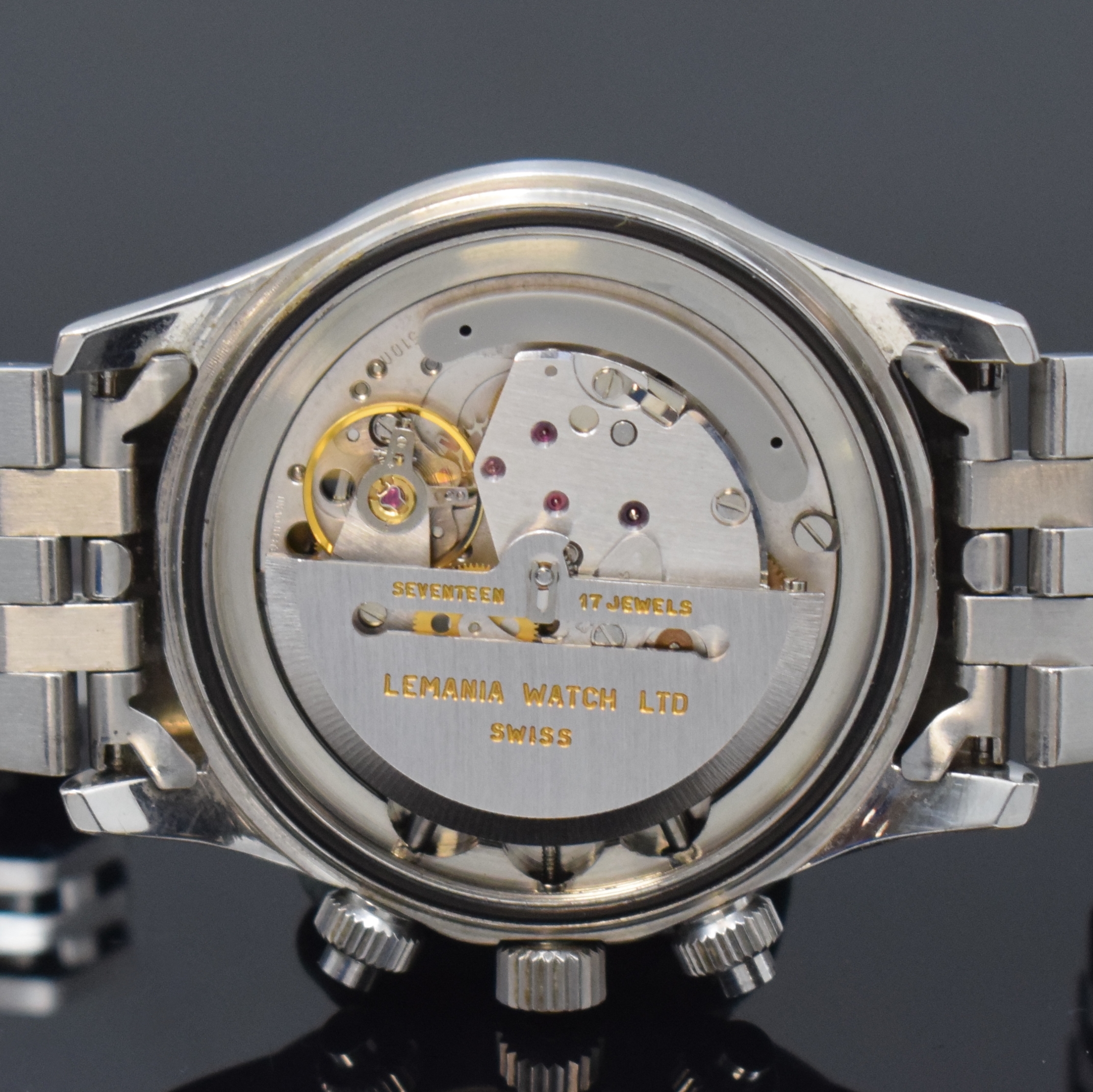 Detail f: ROYAL NAVY Military MK III by Orfina Herrenchronograph Referenz 8190, Schweiz um 2010, Automatik, Edelstahlgeh. inkl. orig. Gliederband m. Faltschl., ...