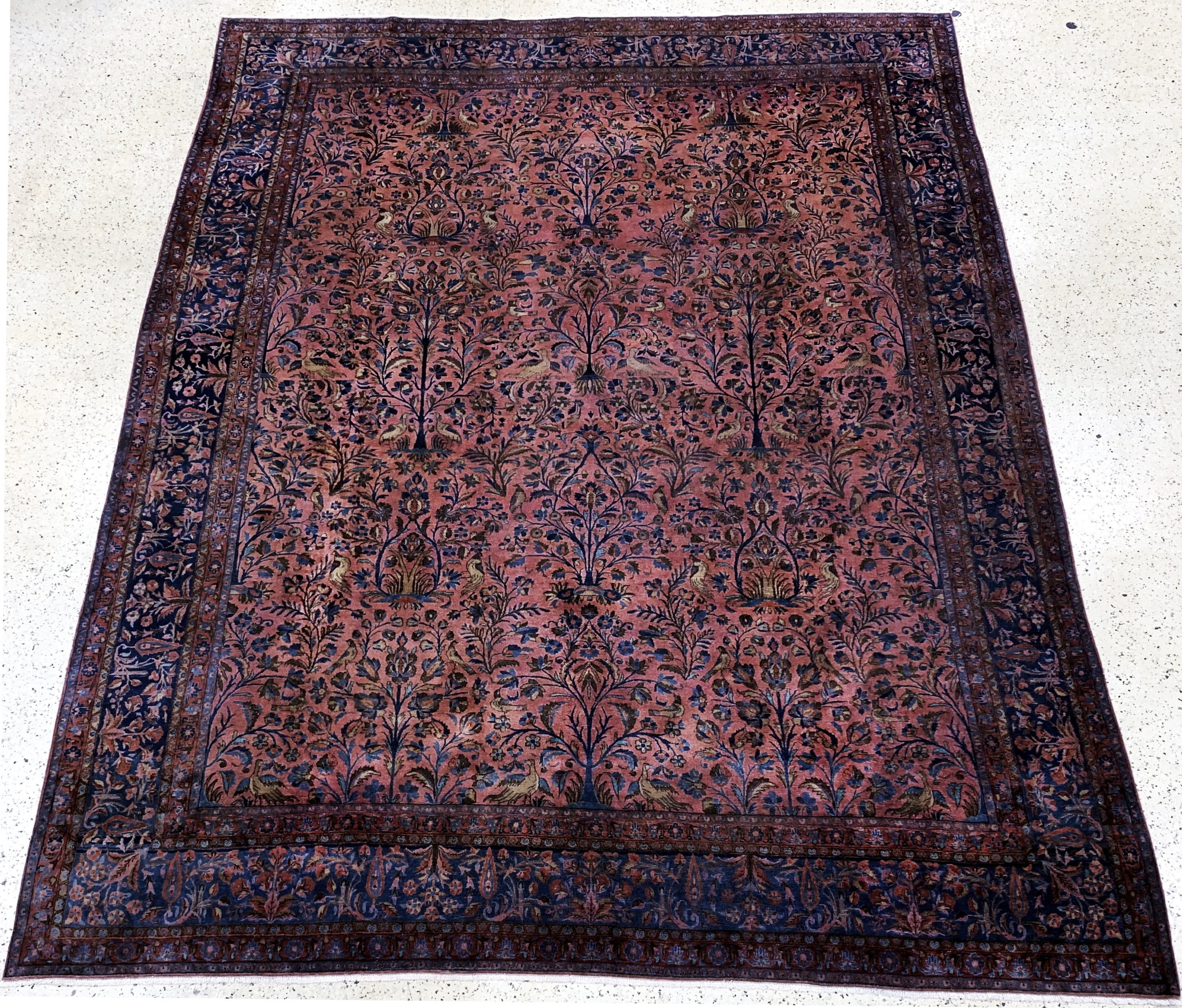 Us Re-Import Keschan antik, Persien, 19.Jhd, "Manchester-Korkwolle, ca. 420 x 320 cm, EHZ: 2-3