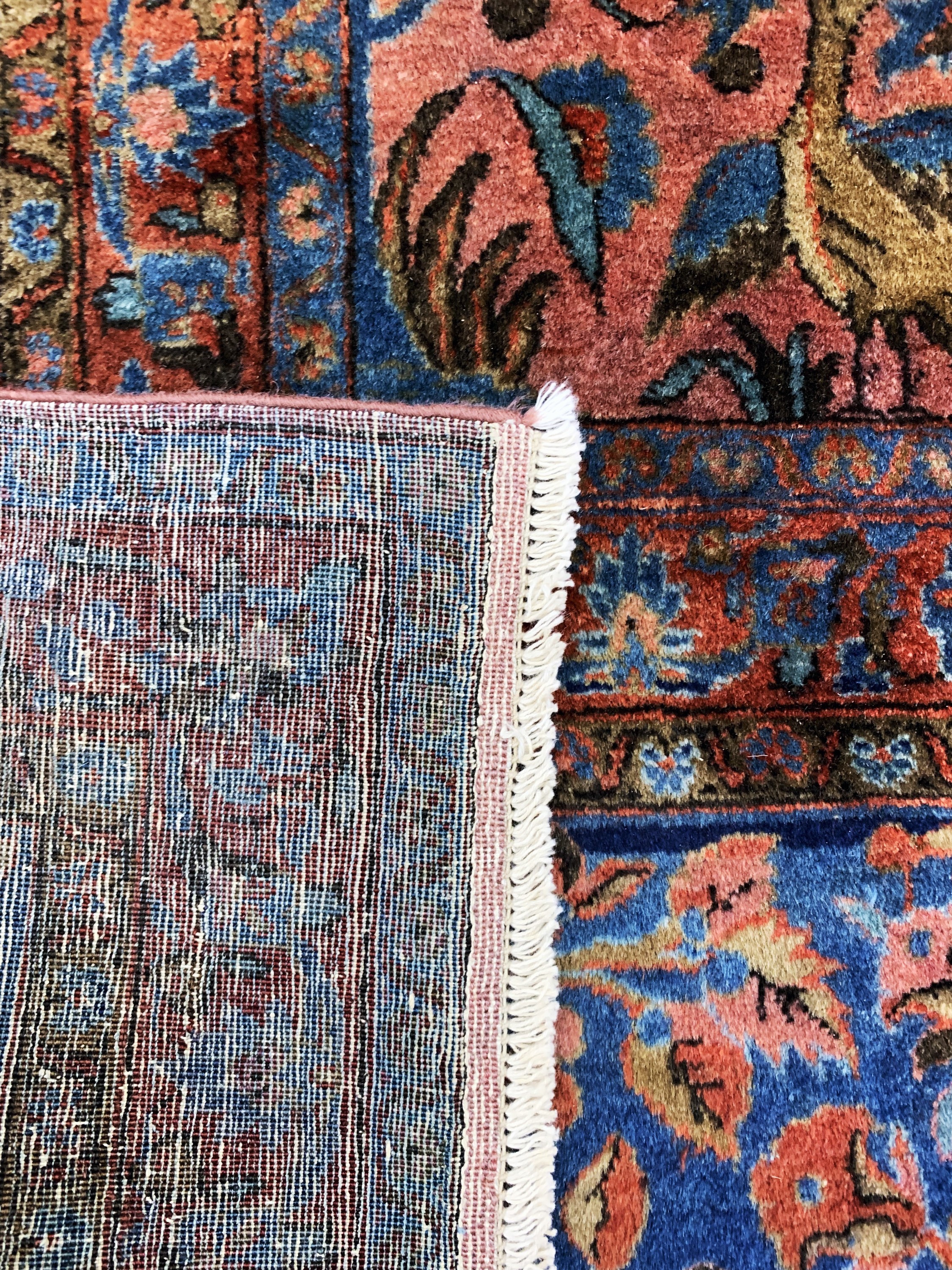 Detail h: Us Re-Import Keschan antik, Persien, 19.Jhd, "Manchester-Korkwolle, ca. 420 x 320 cm, EHZ: 2-3