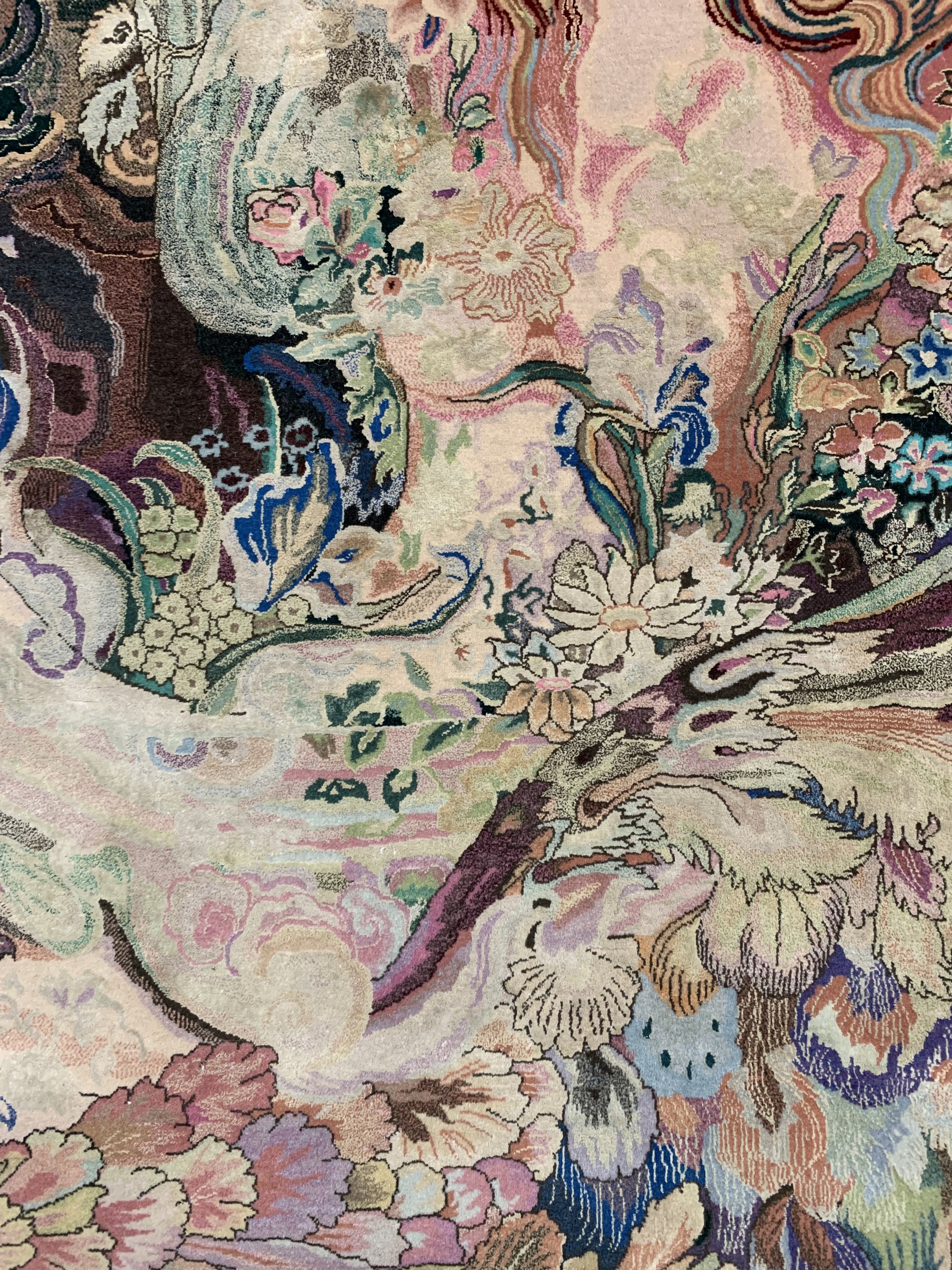 Detail h: Täbriz fein(80 Raj), China, Ende 20.Jhd, Korkwolle mit und auf Seide, ca. 222 x 156 cm,ca. 1,2 Mio. Kn/qm, EHZ: 1-2