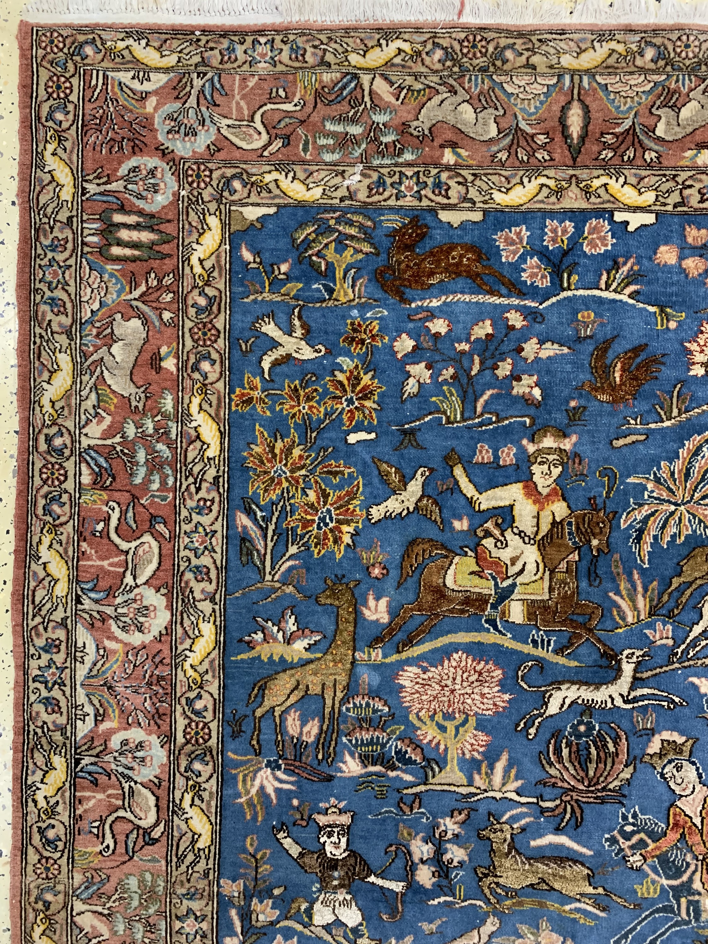 Detail c: Ghom alt, Persien, Mitte 20.Jhd, Wolle mit Seide, ca. 210 x 140 cm, EHZ: 3
