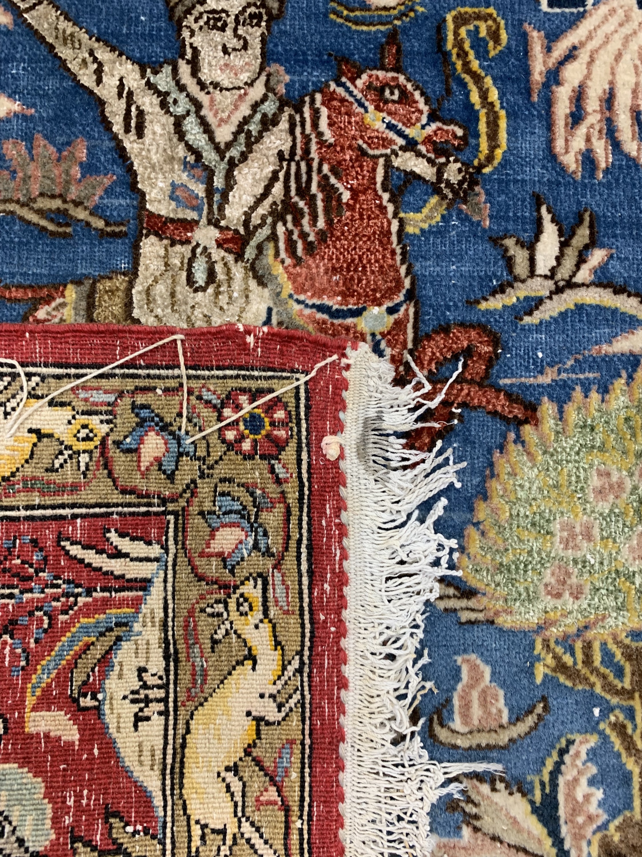 Detail f: Ghom alt, Persien, Mitte 20.Jhd, Wolle mit Seide, ca. 210 x 140 cm, EHZ: 3