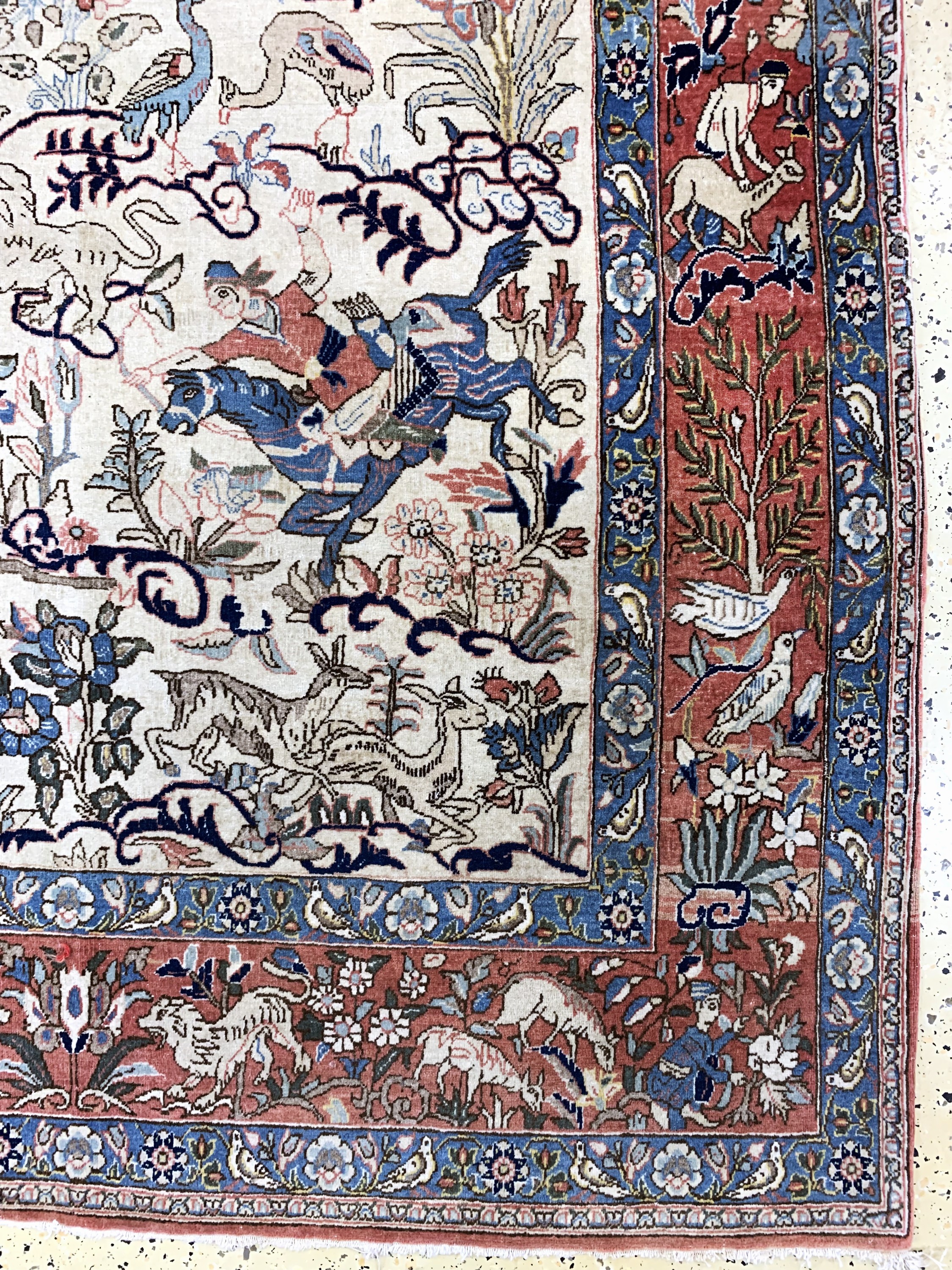 Detail a: Ghom Kork, Persien, Mitte 20.Jhd, Korkwolle, ca. 200 x 140 cm, EHZ: 3