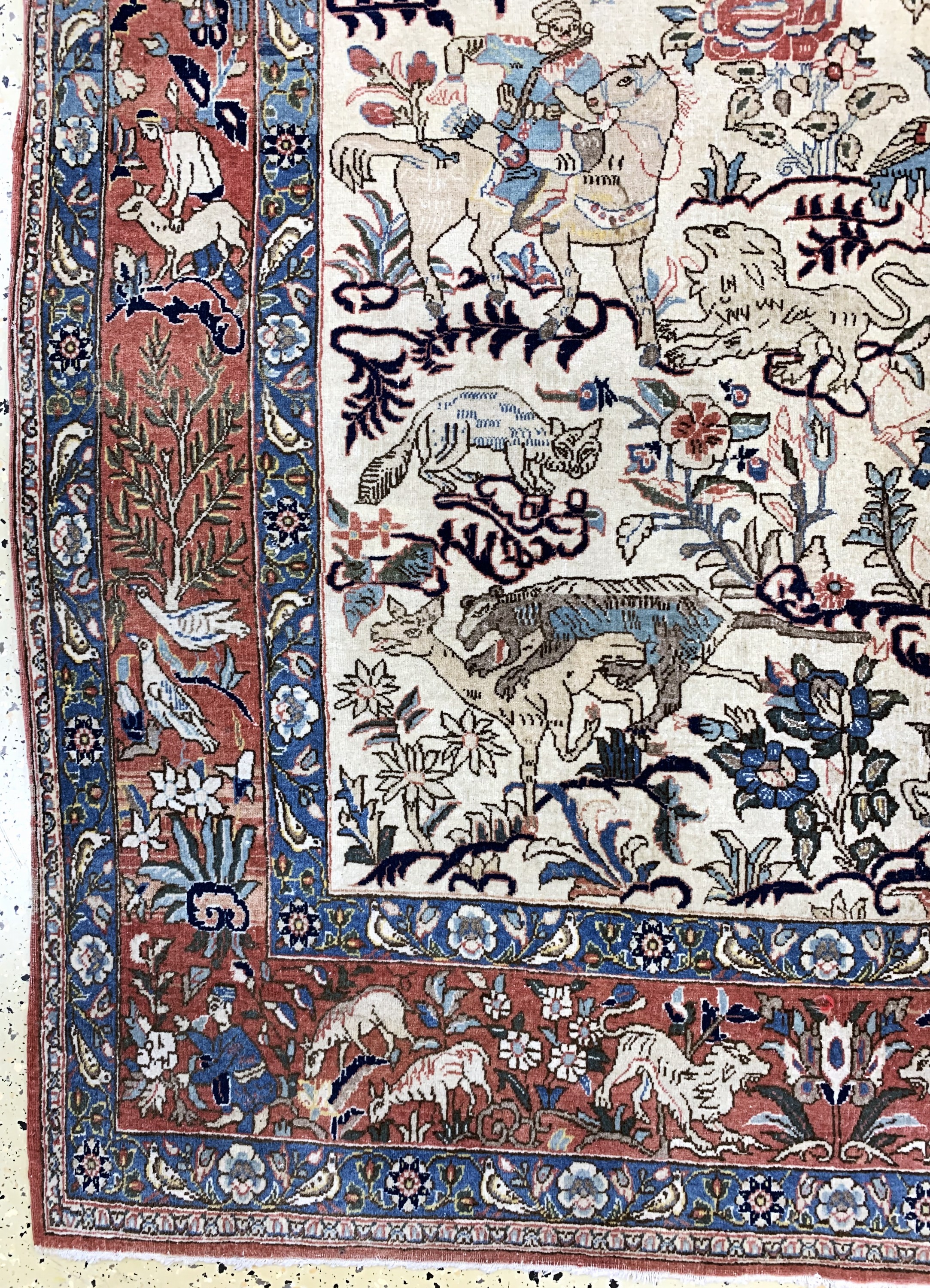 Detail b: Ghom Kork, Persien, Mitte 20.Jhd, Korkwolle, ca. 200 x 140 cm, EHZ: 3
